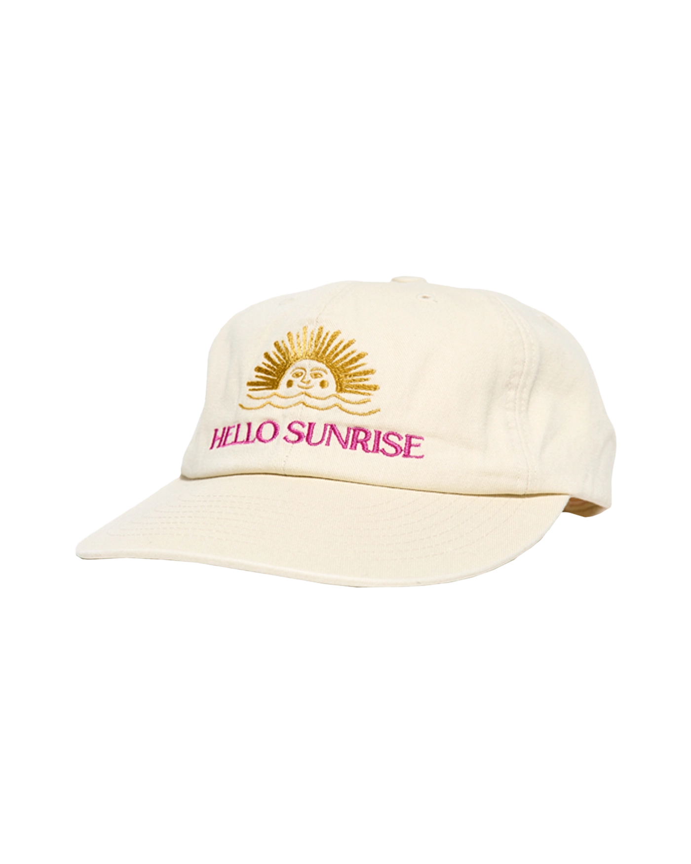 HELLO SUNRISE Washed Two Tone Logo 6Panel Cap