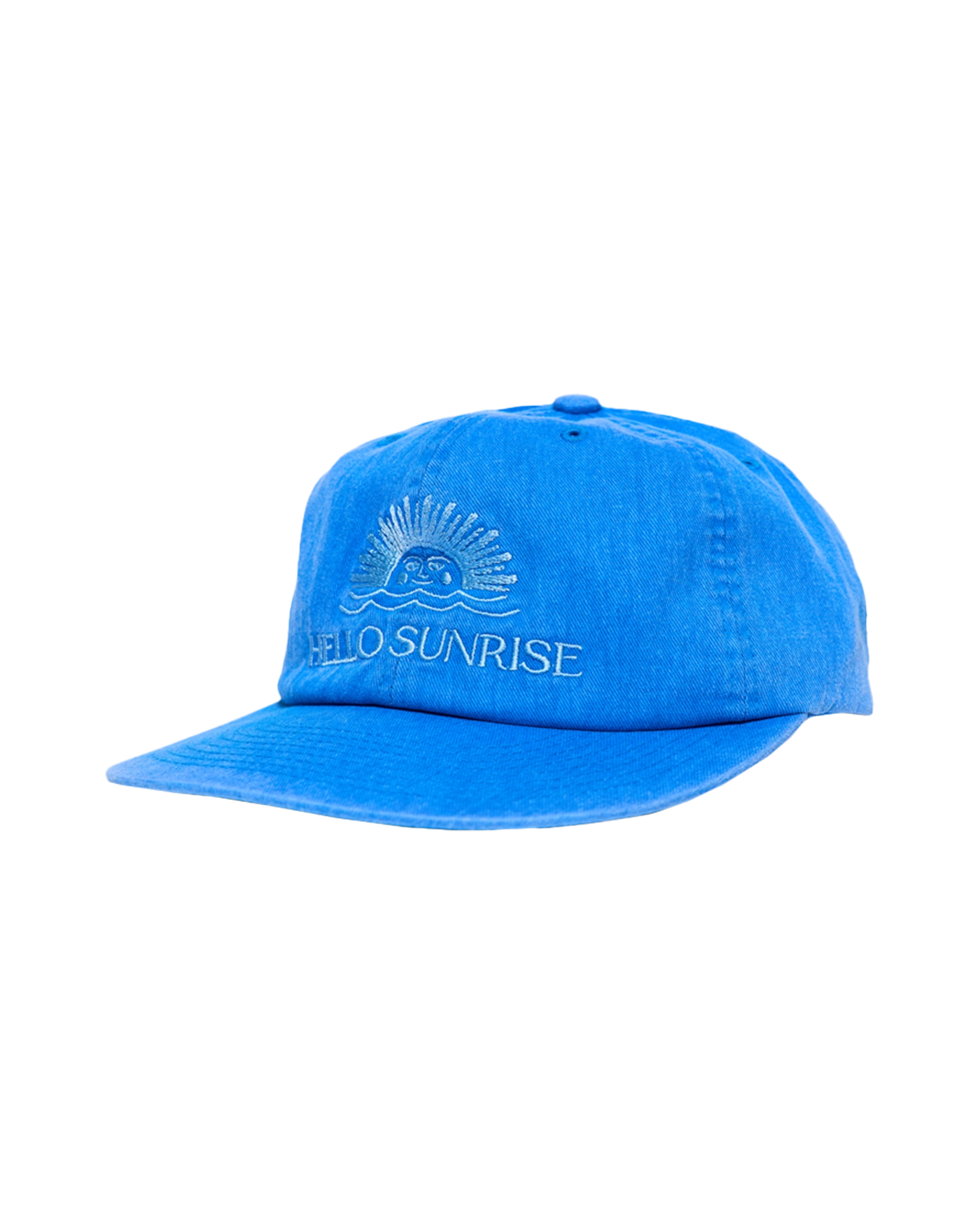 【HELLO SUNRISE】 Washed Horizon 6Panel Cap /追跡付 Hello Sunrise Goodbye Sunset 🌅 | Washed VTG Cat Logo 6Panel