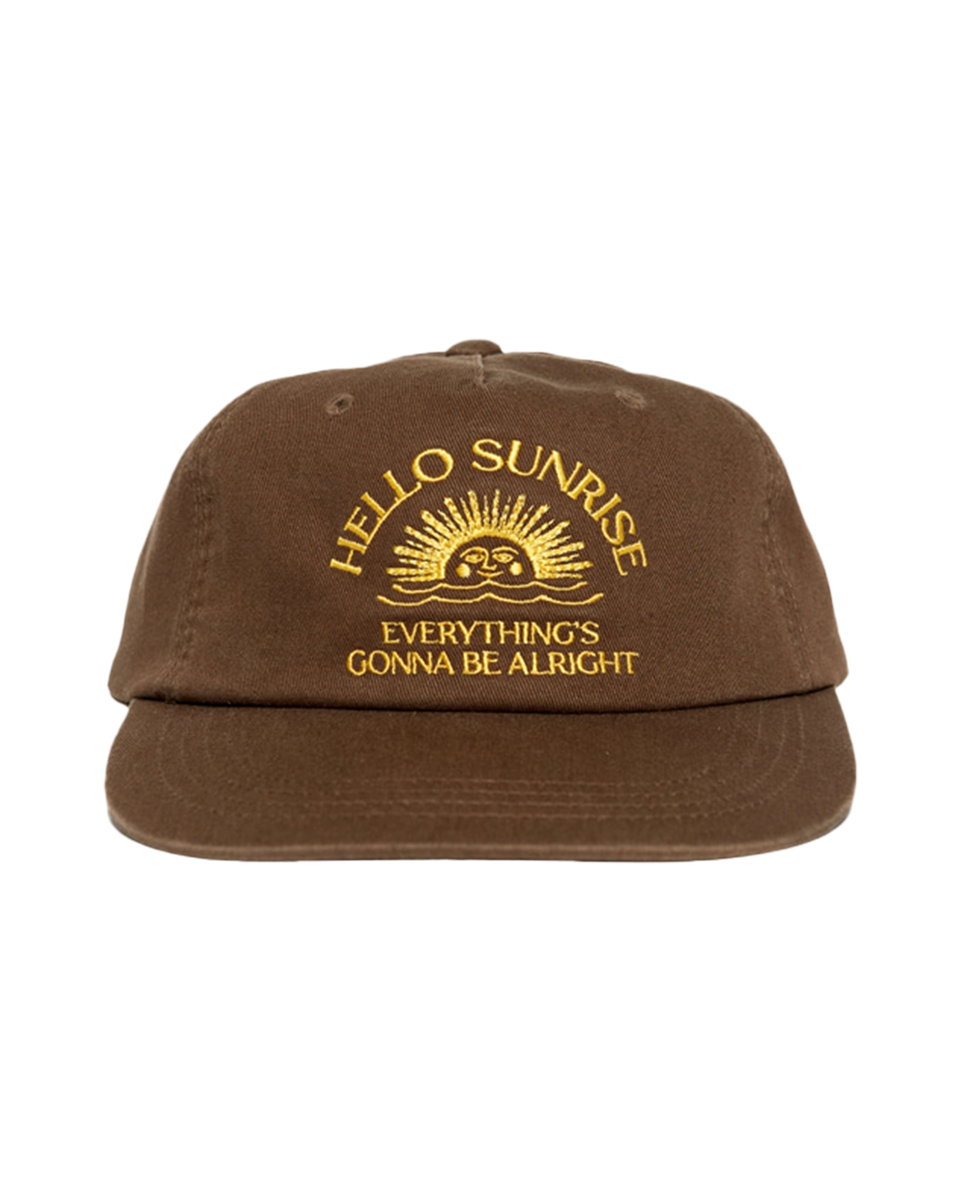 HELLO SUNRISE Arch Logo 6Panel Cap Green