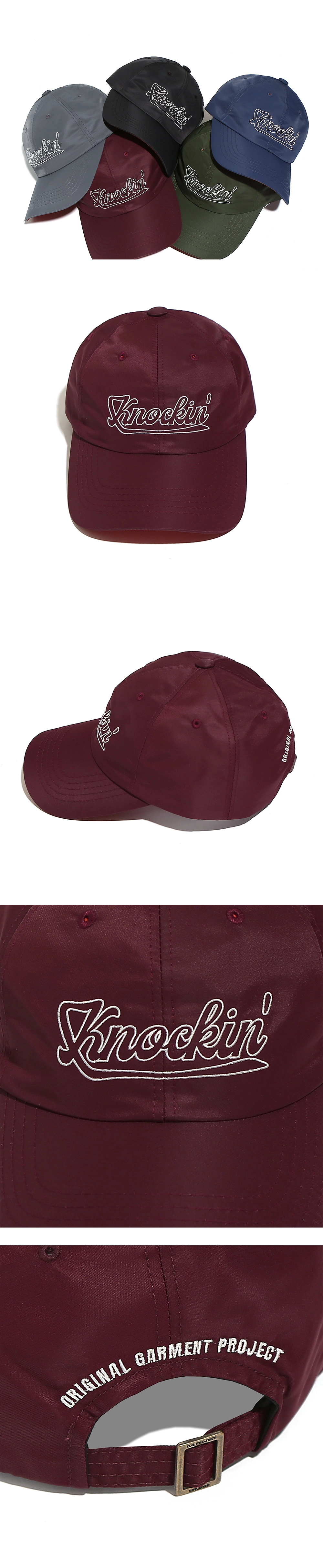 ogarp☆KNOCKIN LOGO B.B CAP KNOCKIN LOGO B.B CAP BLACK - OGARP