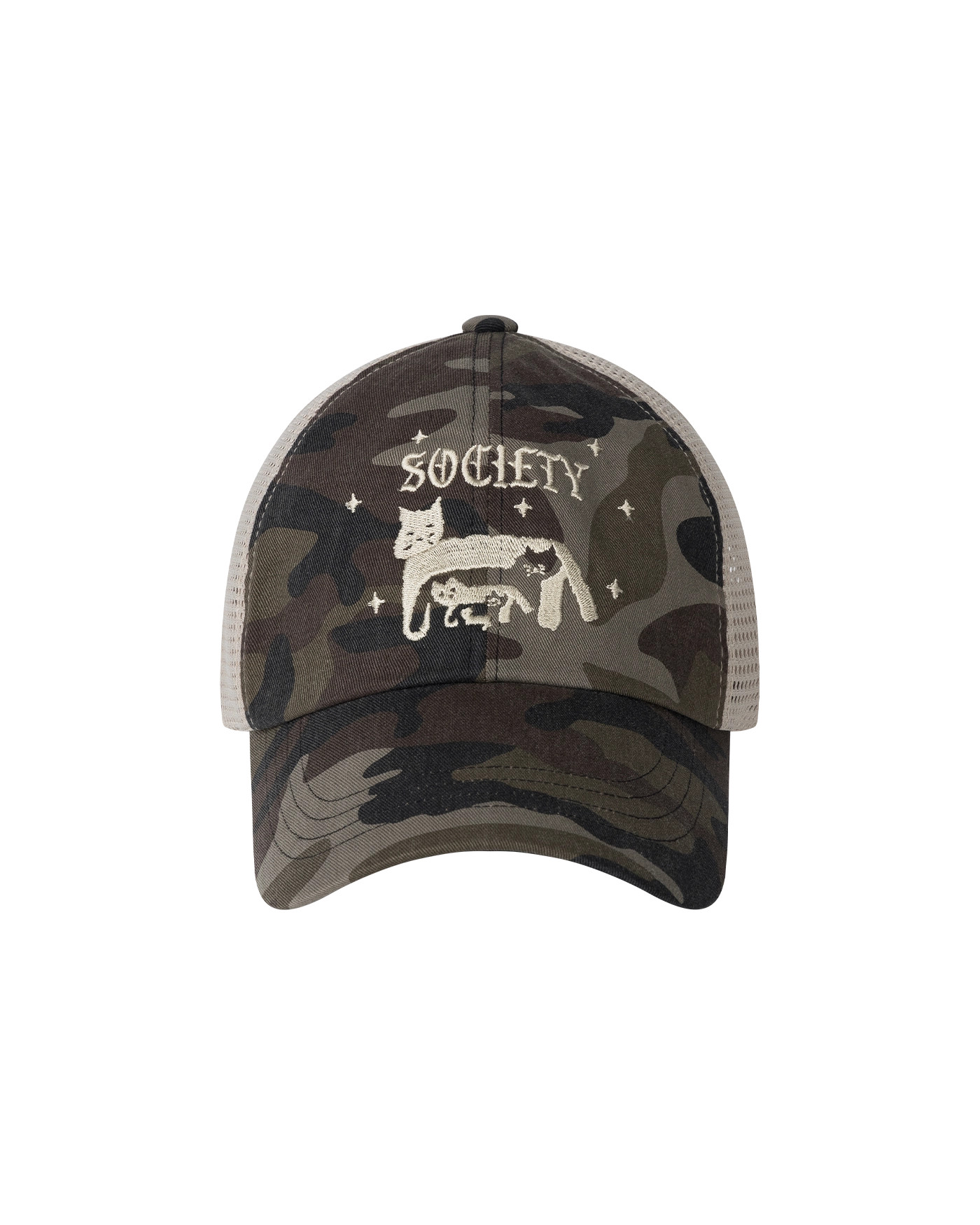韓国 ロゴ メッシュキャップ[BAUF] CAT SOCIETY MESH BALL CAP 韓国 ロゴ メッシュキャップ[BAUF] CAT SOCIETY MESH BALL CAP