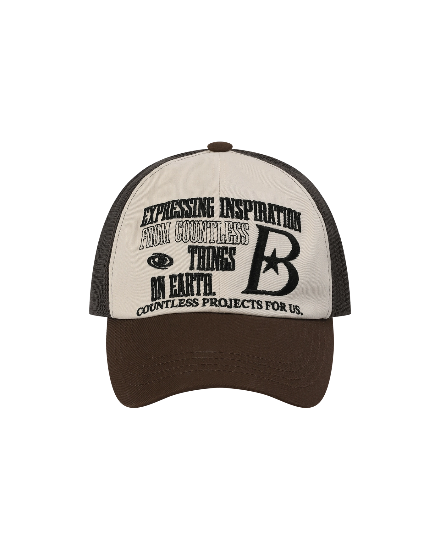 │bauf│ B LOGO mesh ball cap brown BFH-24A-U-BRN-090 BAUF B LOGO Mesh Ball Cap