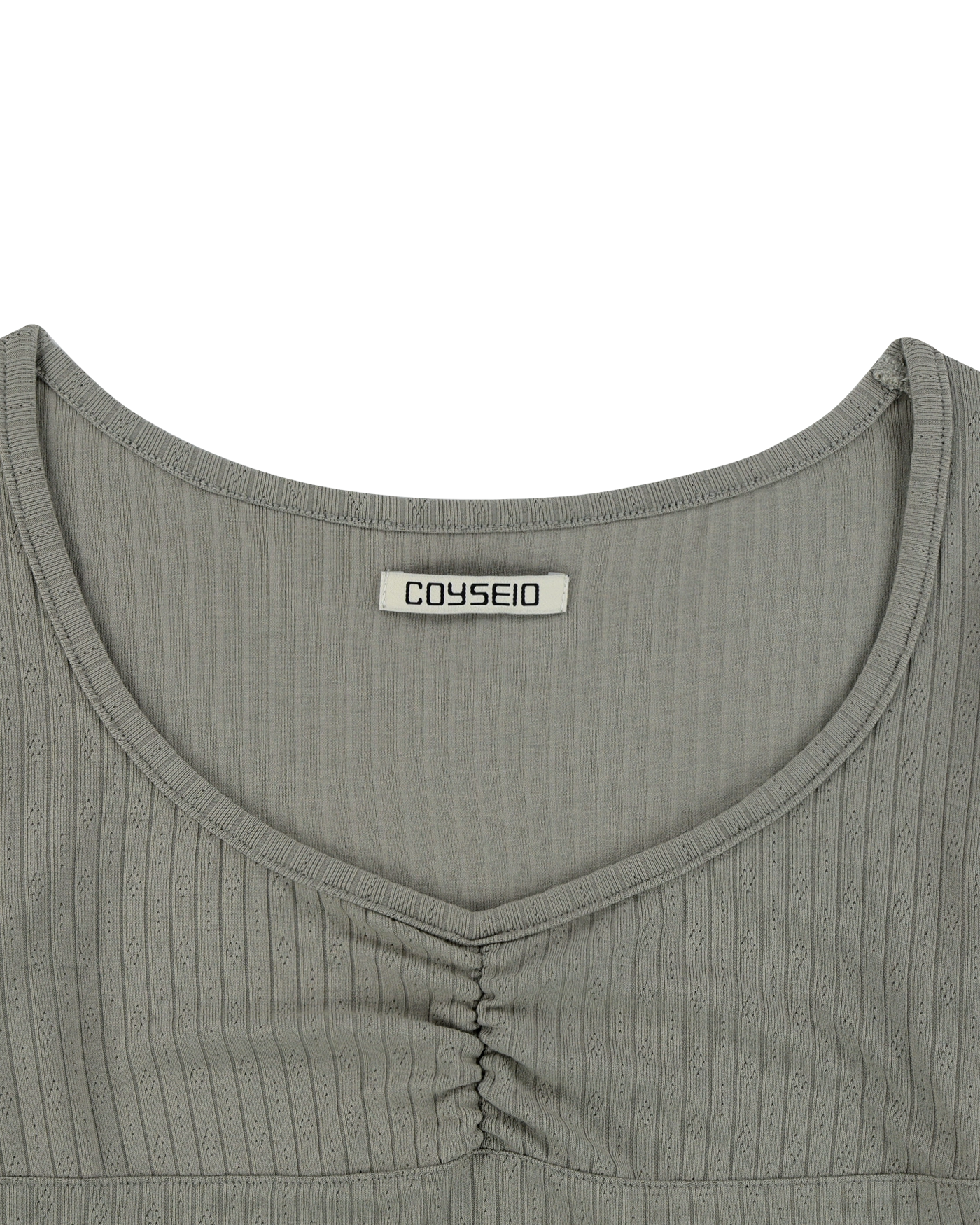 ☆送料・関税込☆COYSEIO★UNBALANCE SHIRRING TOP★Tシャツ★ COYSEIO UNBALANCE SHIRRING TOP