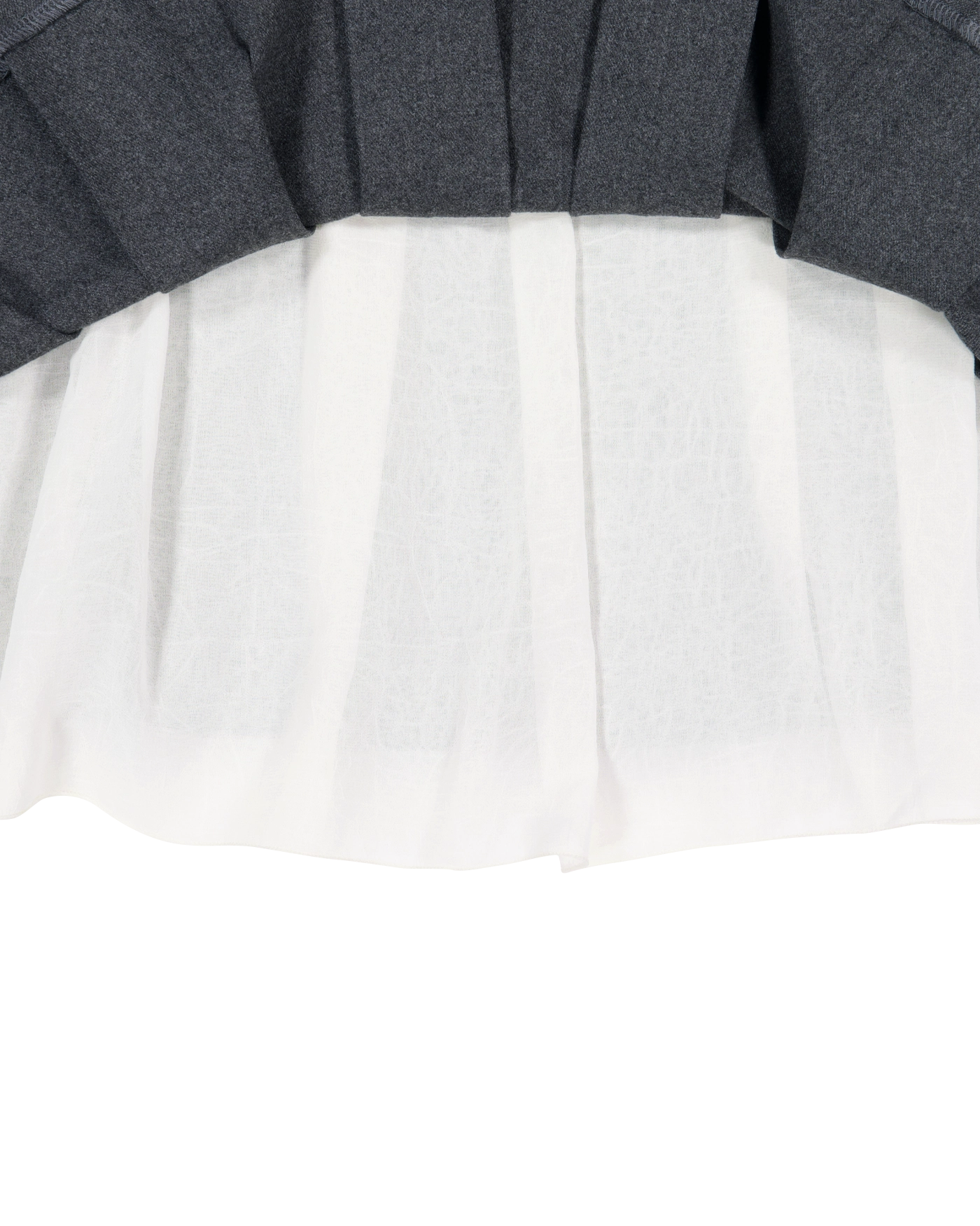 DOUBLE WAISTED PLEATS SKIRT BLACK - coyseio