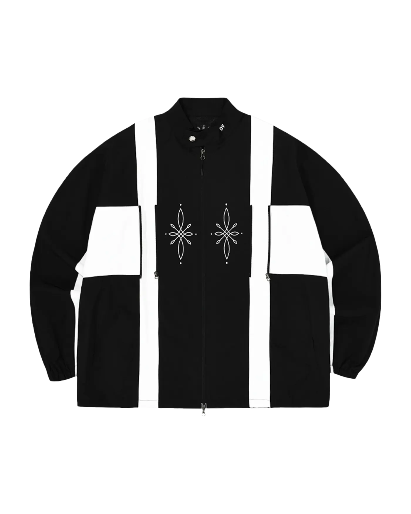 OY TRIBAL LOGO DOUBLE ZIPPER TRACK JACKET