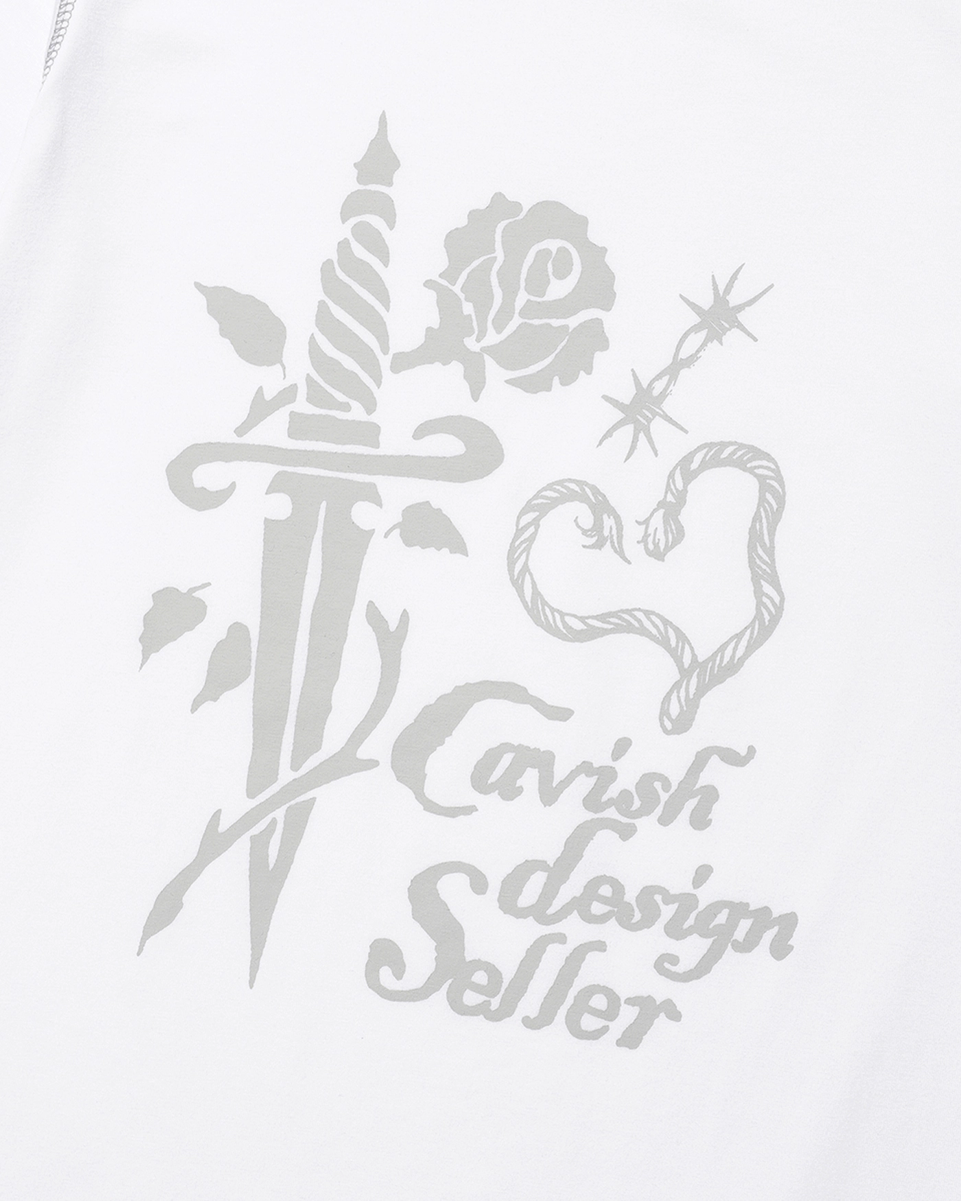 CAVISH ♥ W ROSE LS TEE /追跡付 CAVISH W ROSE LS TEE