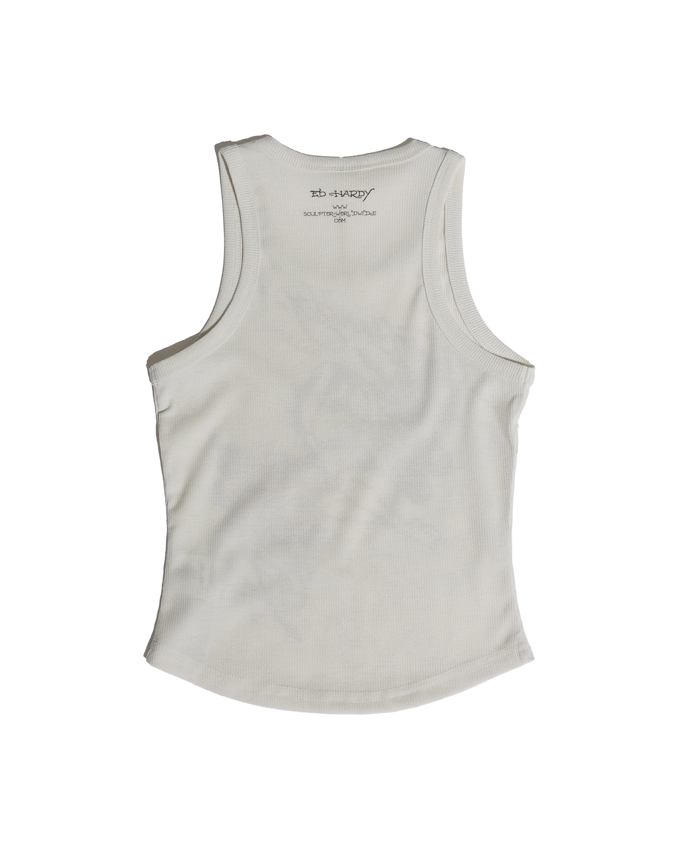 Sculptor x Ed Hardy] Rib Tank Top Cream