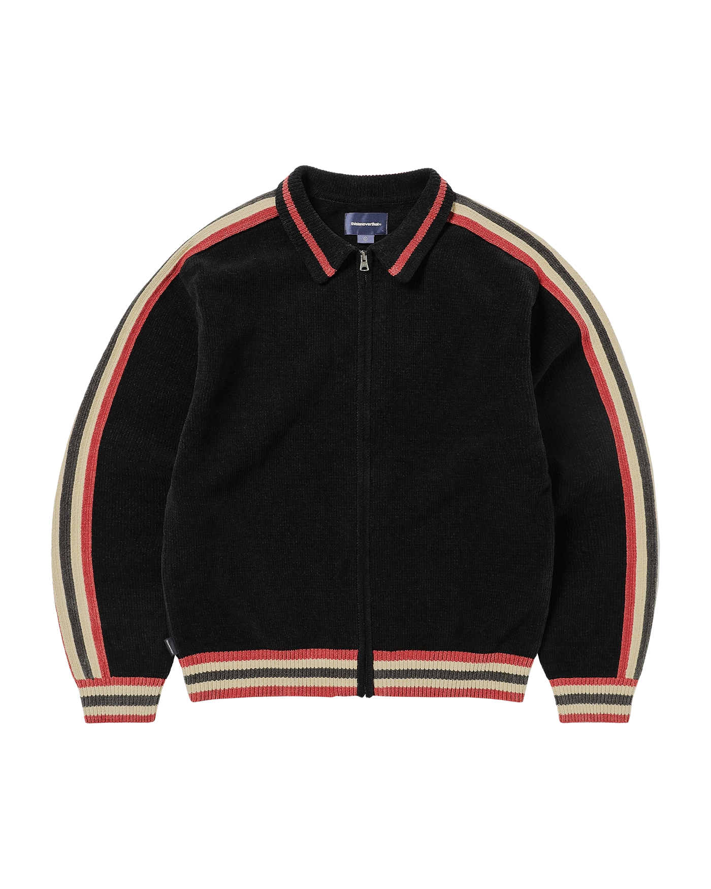 THISISNEVERTHAT Striped Zip Cardigan