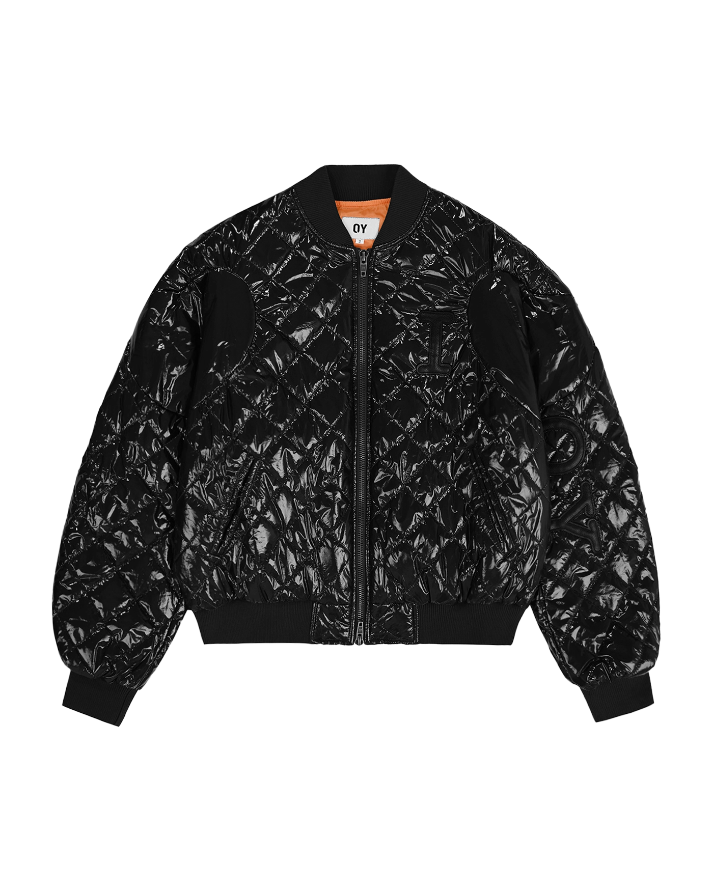 OY GLOSSY I LOVE OY QUILTED JACKET