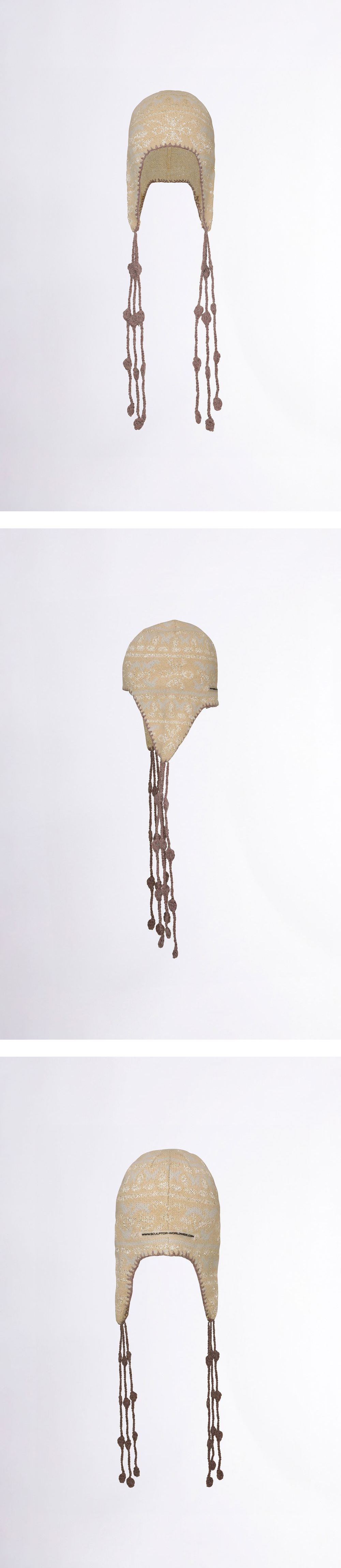 SCULPTOR Sequin Nordic Earflap Beanie