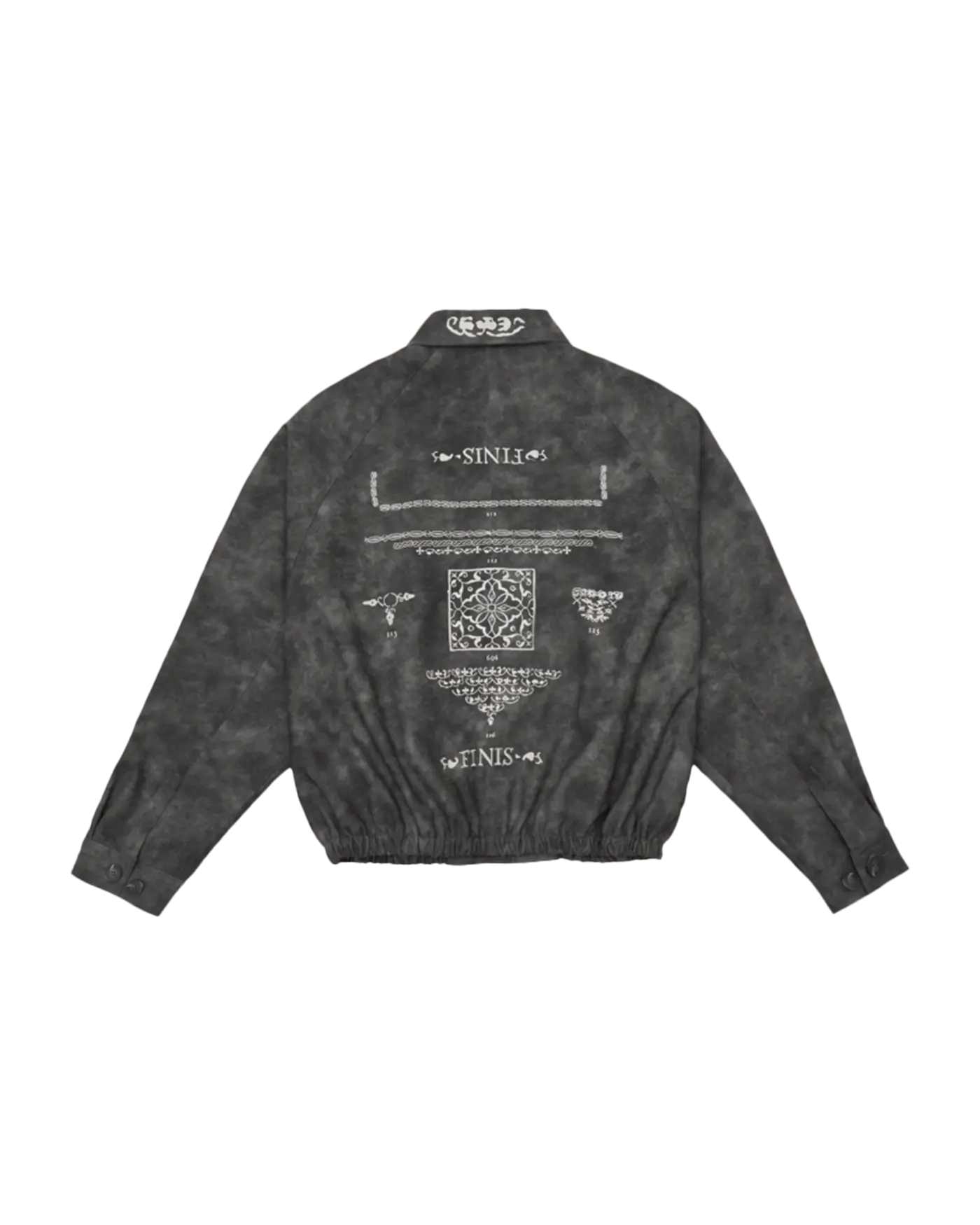 【604SERVICE】24fw EMBROIDERED LEATHER JACKET Embroidered Leather Jacket in Brown – L'Oeuvre