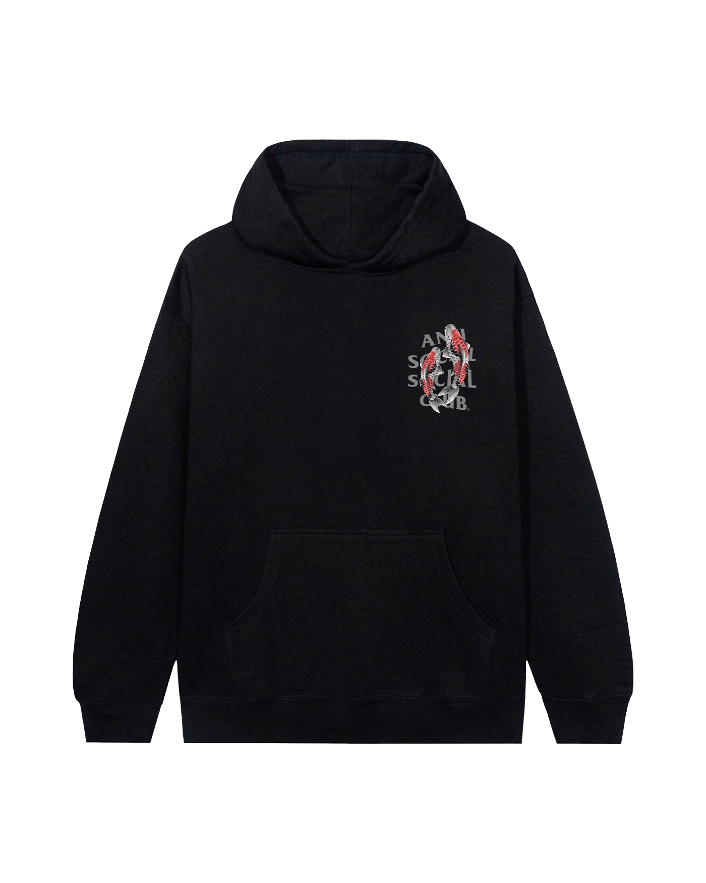 【ANTI SOCIAL SOCIAL CLUB】KOI USA MADE HOODIE (BLACK)★男女 Anti Social Social Club Koi Garden 3M Reflective Hoodie
