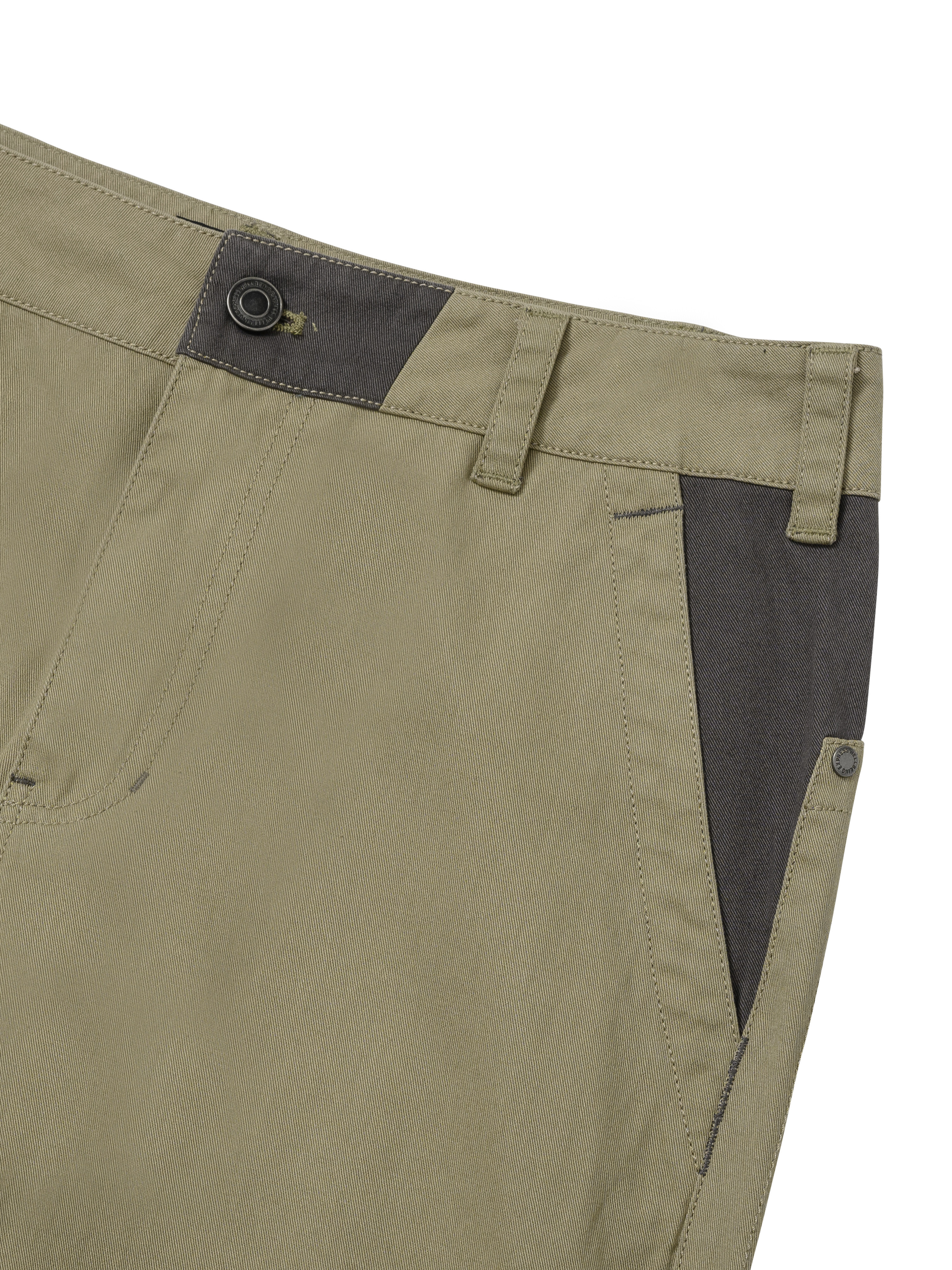 【WELLBEING EXPRESS】 Color Blocked Wide Cotton Pants/追跡付 WELLBEING EXPRESS Colorblocked Wide Cotton Pants