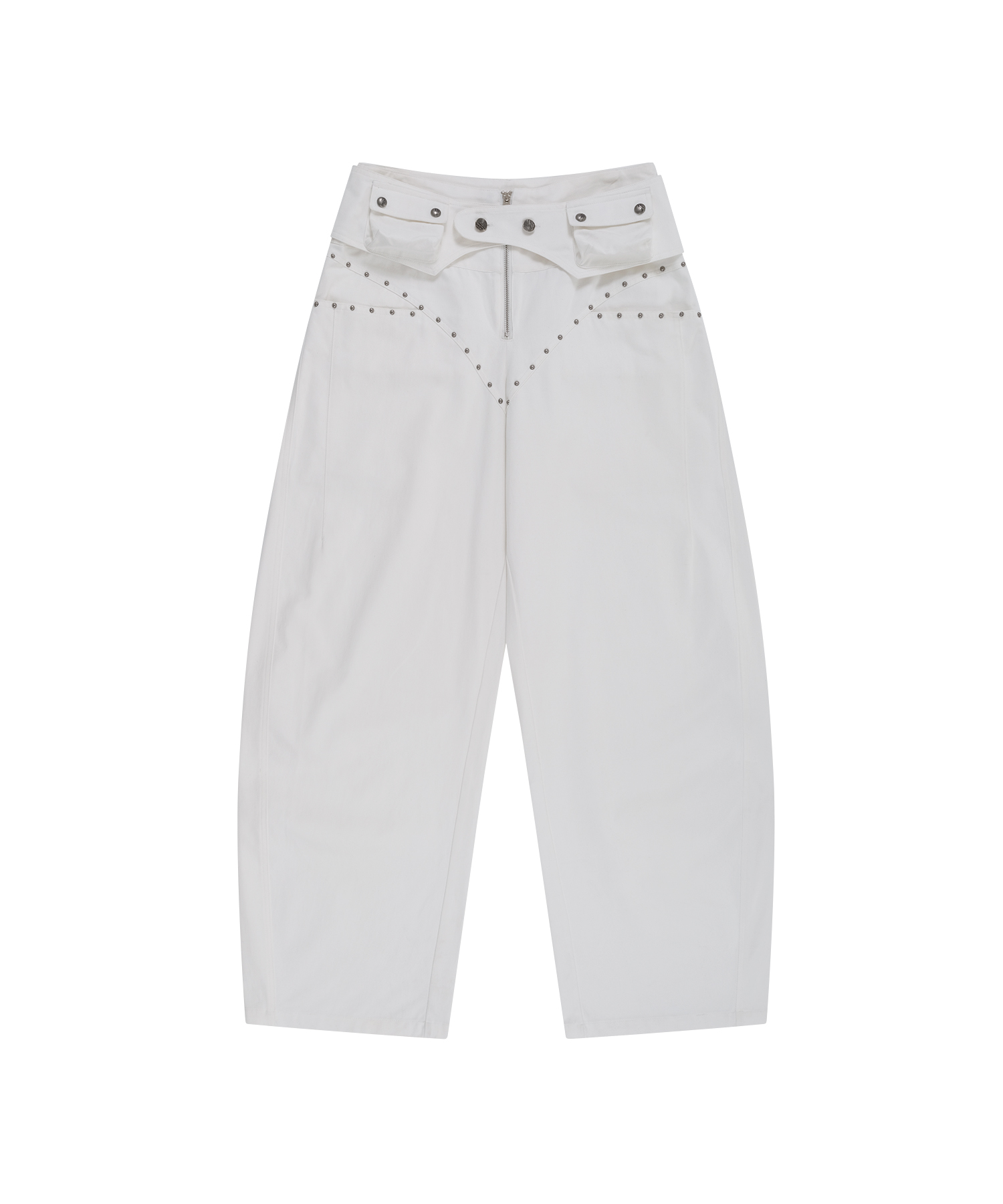 KASHIKO Belt Rivet Oval Pants