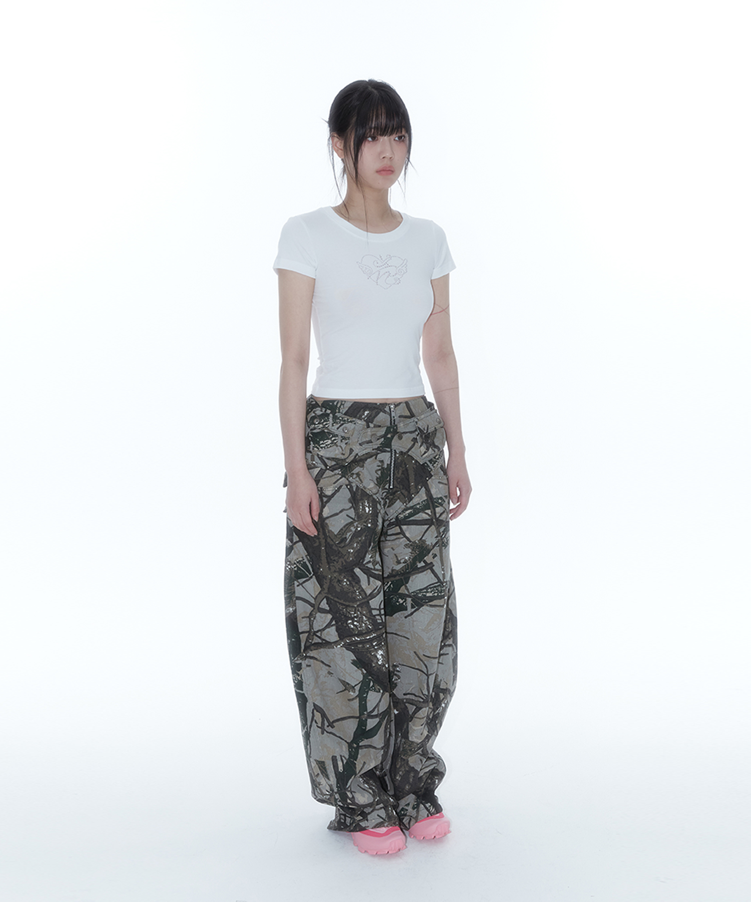 [Kashiko] ★ Belt Rivet Oval Pants MUSINSA | KASHIKO Belt Rivet Oval Pants Black