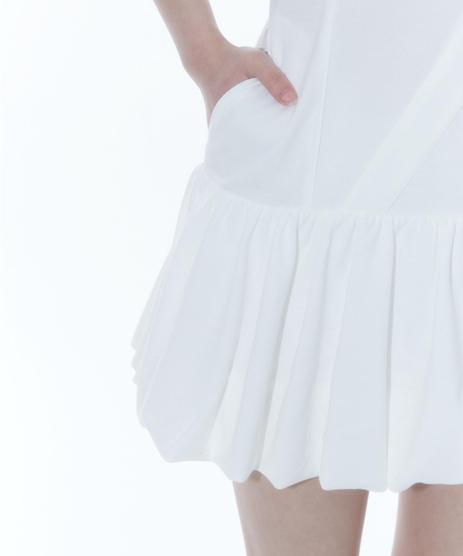 Kashiko☆Puff Preppy Mini Dress MUSINSA公式 | KASHIKO Puff Preppy Mini Dress Black