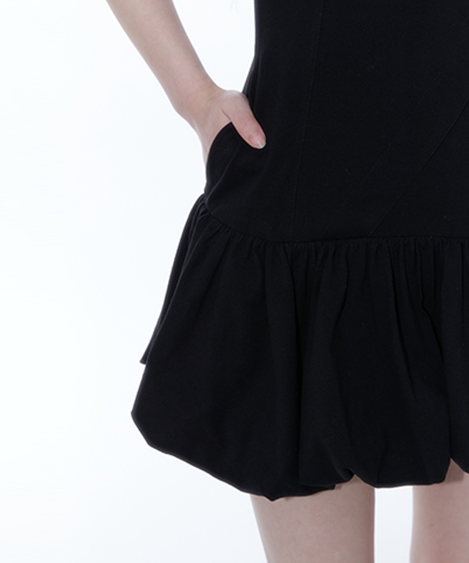 早期完売★Kashiko★Puff Preppy Mini Dress ワンピース2色/追跡 Kashiko] Puff Preppy Mini Dress /追跡付 (Kashiko/ワンピース