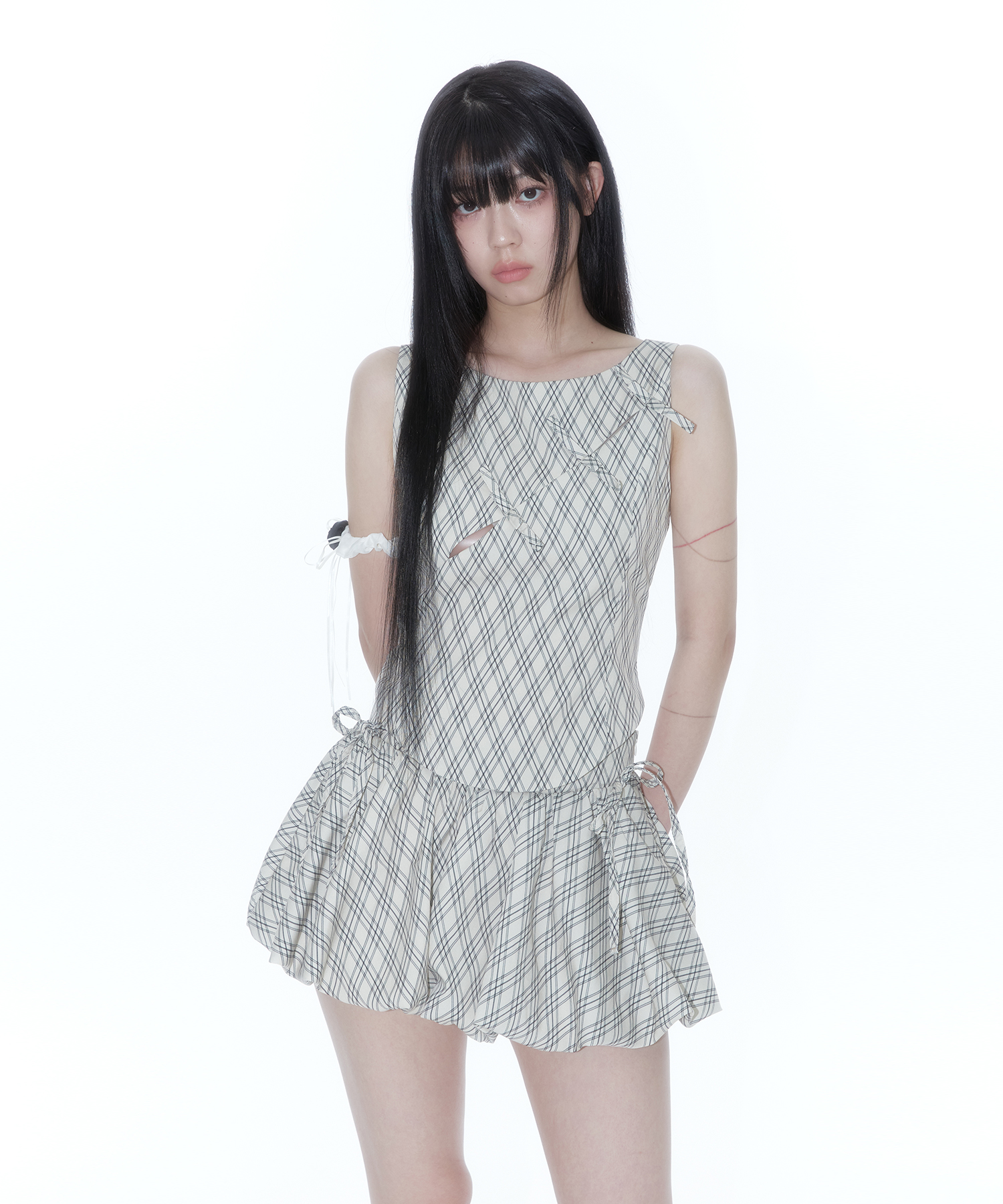 【KASHIKO】FAIRY RIBBON BUBBLE SKIRT MUSINSA | KASHIKO Fairy Ribbon Bubble Skirt White
