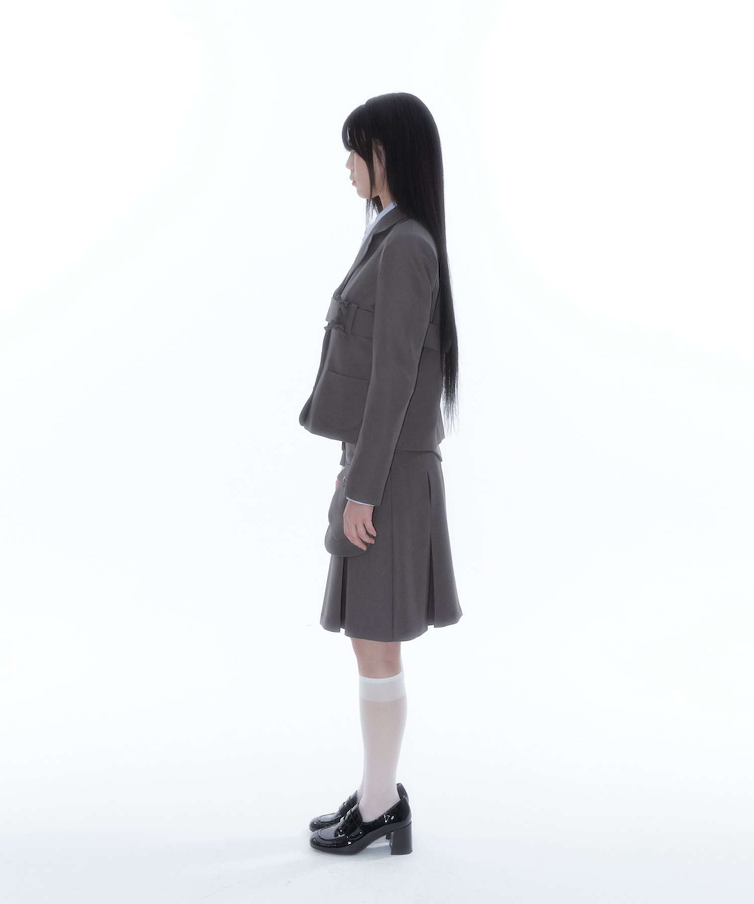 ★2025SS新作★KASHIKO★Ribbon Preppy Pleated Skirt MUSINSA | KASHIKO Ribbon Preppy Pleated Skirt Black