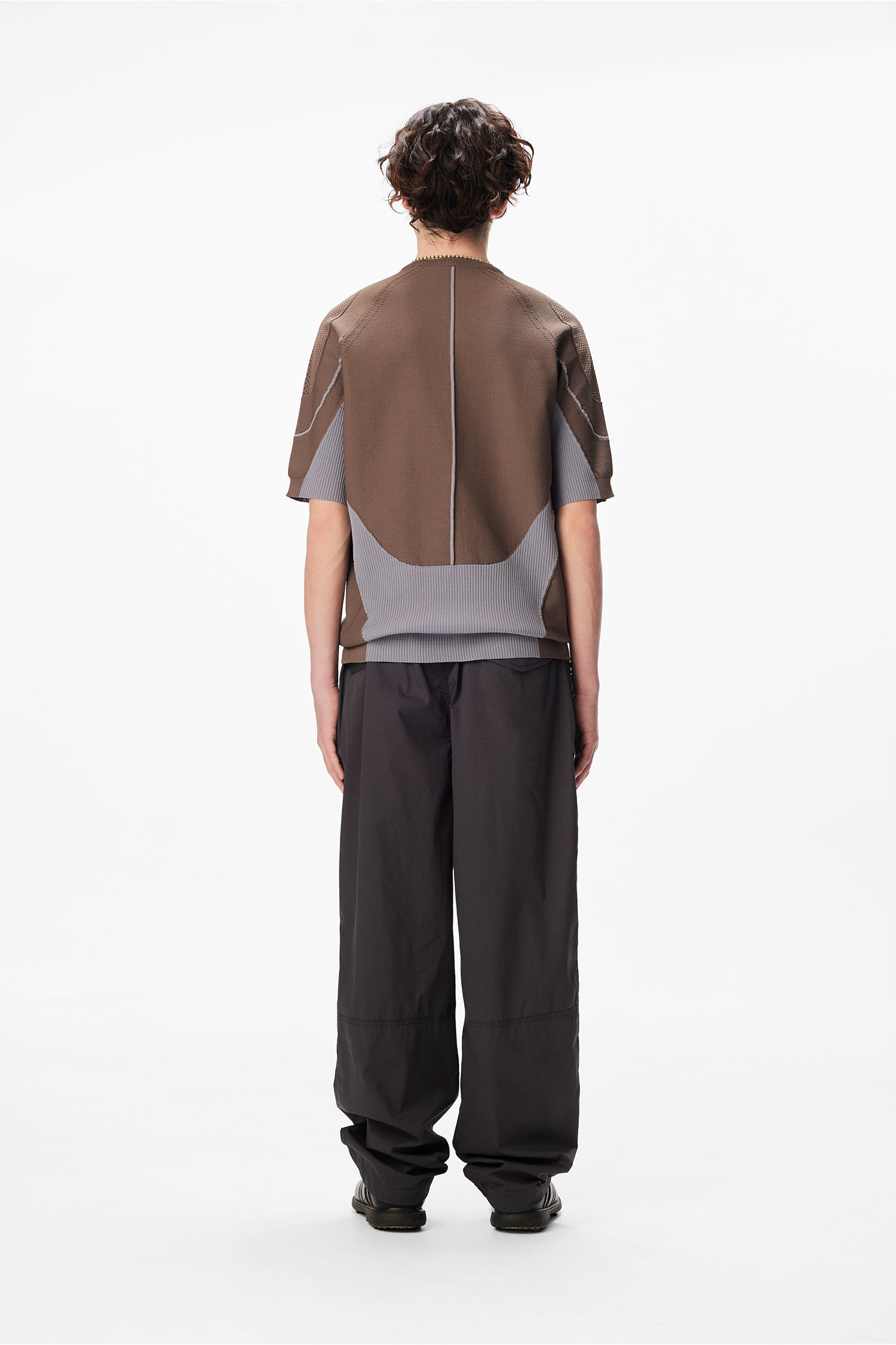 【SUNLOVE】 Engineered Knit Tee  /追跡付 SUNLOVE Engineered Knit Tee Brown