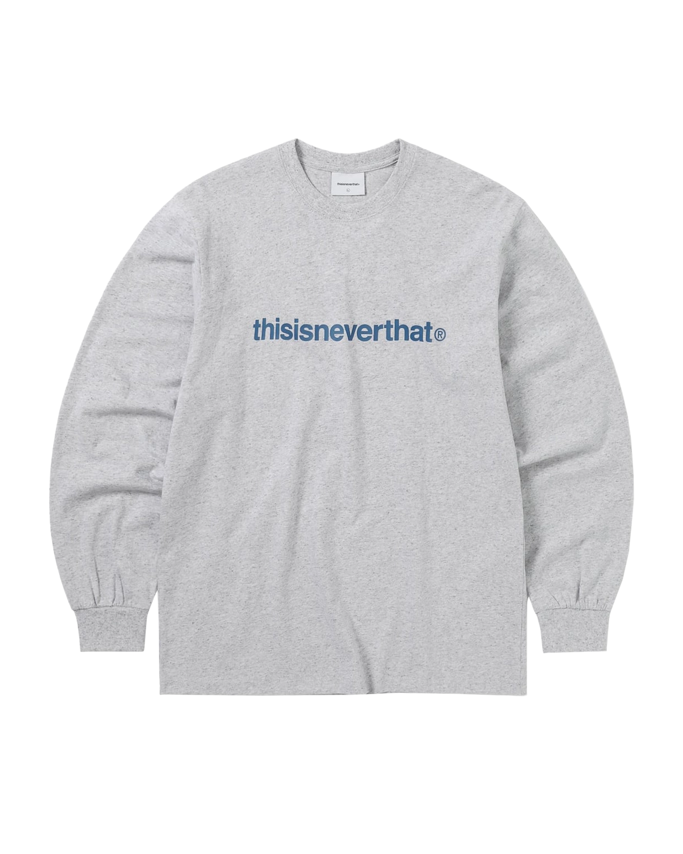 디스이즈네버댓 T 로고 긴팔 티셔츠 헤더 그레이 TN240TTSLT01 카시