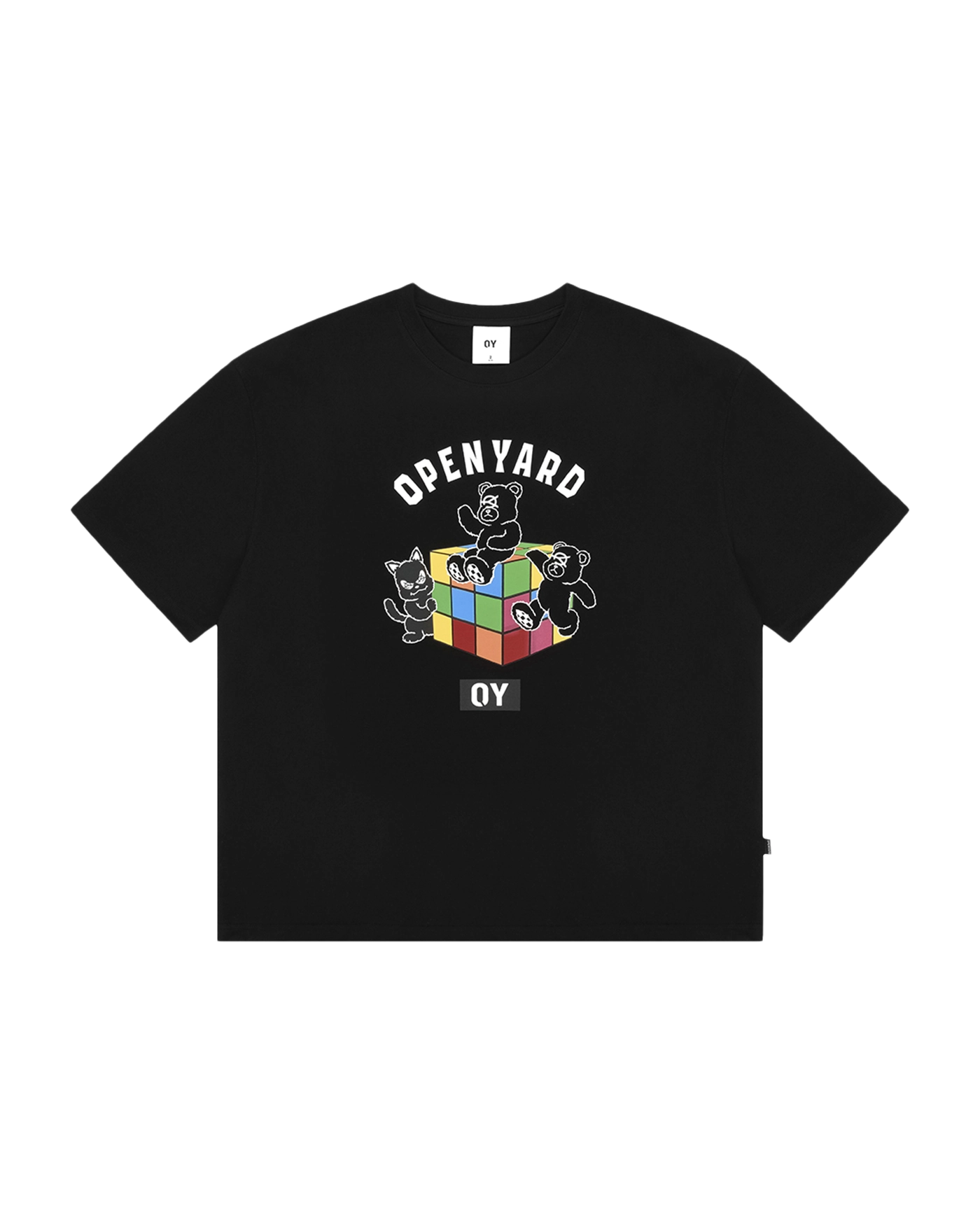 ★OY★CUBE ODOLLY&BLACKCAT T-BLACK★正規品/韓国直送料込/人気 ☆OY☆CUBE ODOLLY&BLACKCAT T-BLACK☆正規品/韓国直送料込/人気