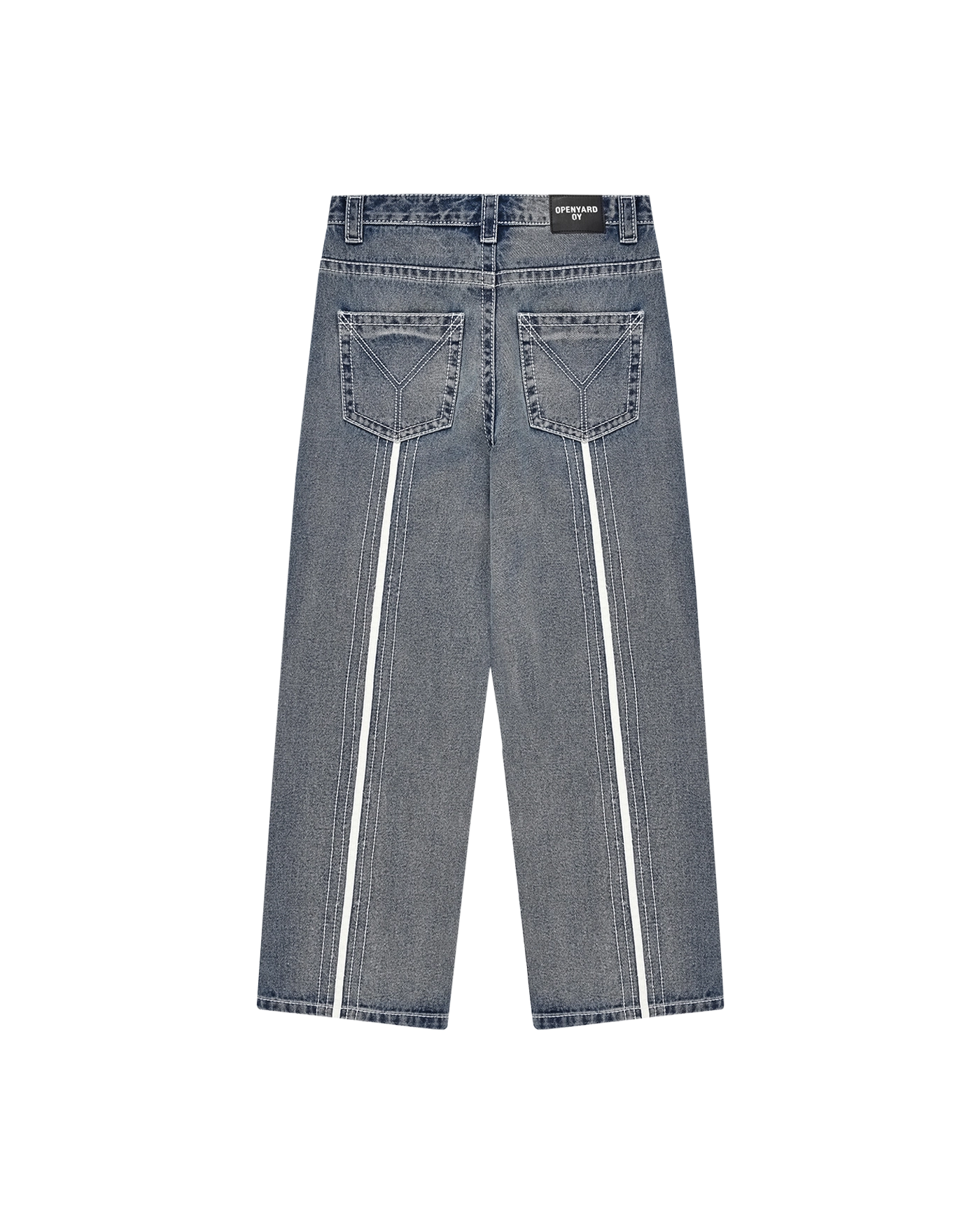 ★OY★BACK STITCH WASHED JEANS-BLUE★正規品/韓国直送料込 OY (오와이) Ι OPENYARD