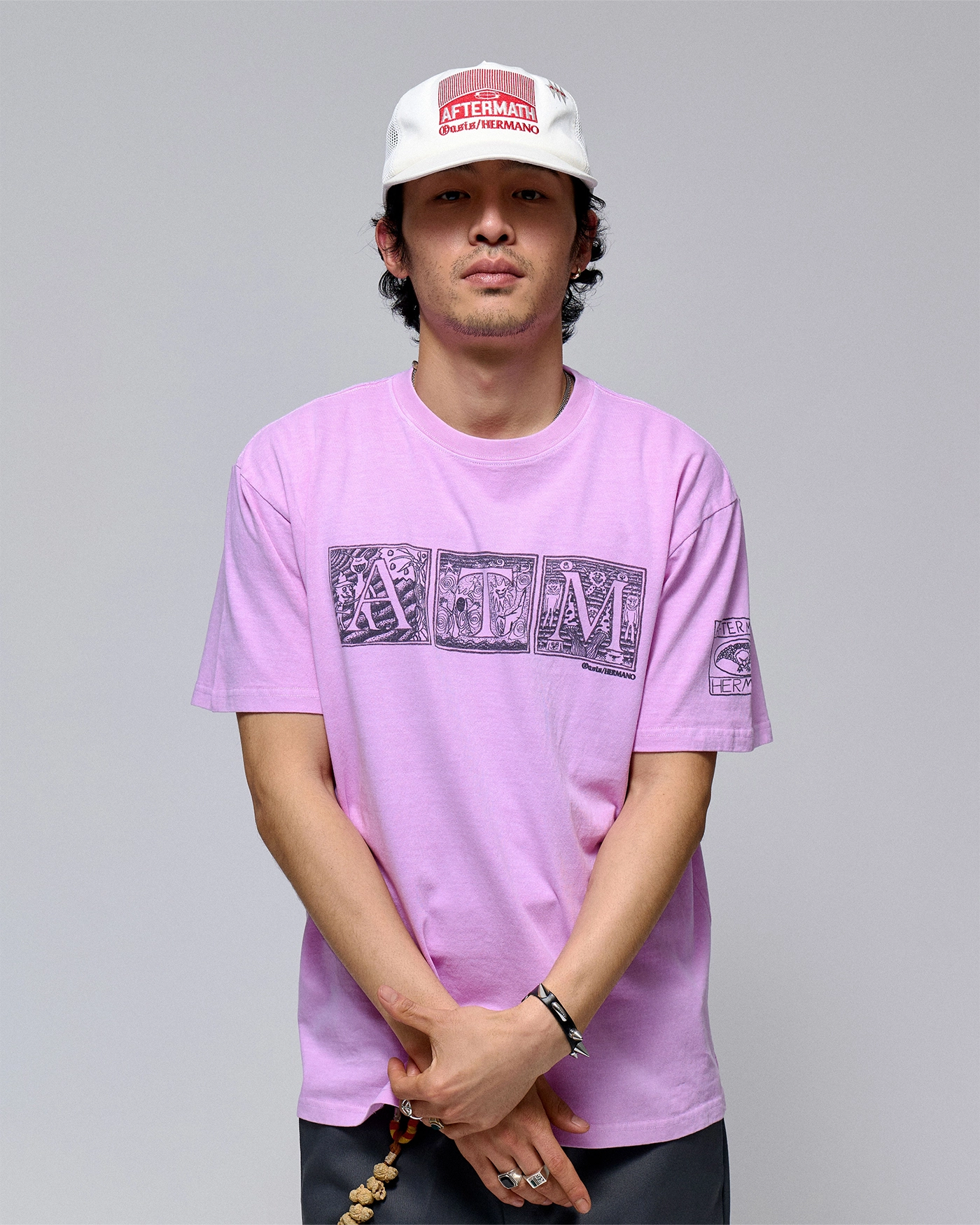 [AFTERMATH] AFTERMATH PIG DYED TOWN TEE /追跡付 AFTERMATH PIG DYED TOWN TEE