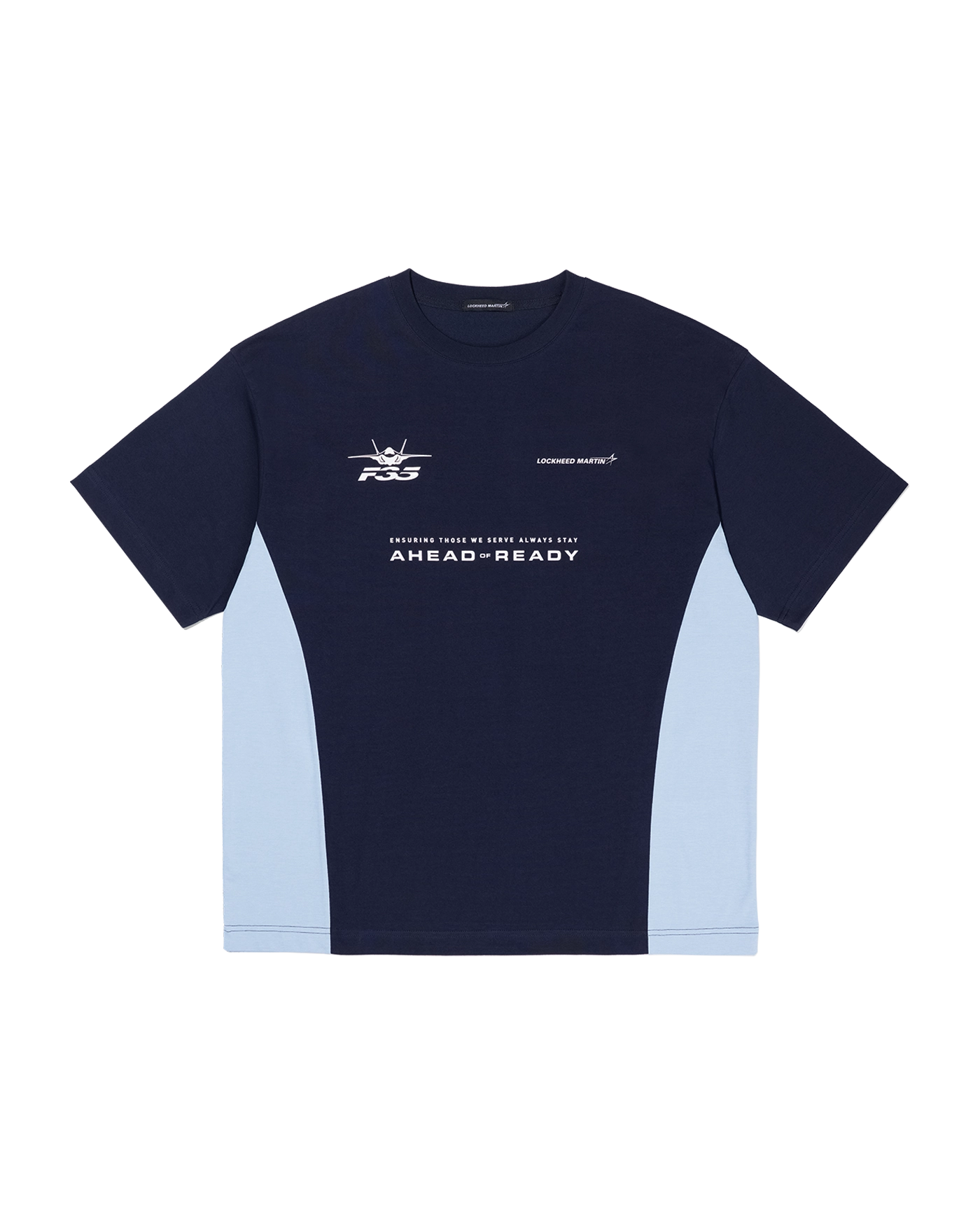 록히드마틴 LM F-35 팀 리플렉티브 블록코어 반팔 티셔츠 네이비