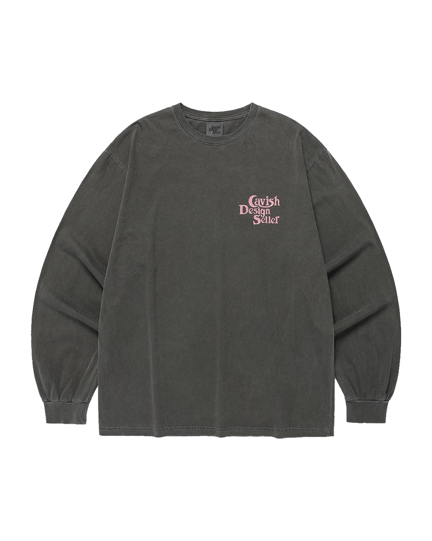 Tシャツ・カットソー CAVISH PIGMENT SELLER LOGO LS TEE 4BFT297 CAVISH PIGMENT SELLER LOGO LS TEE