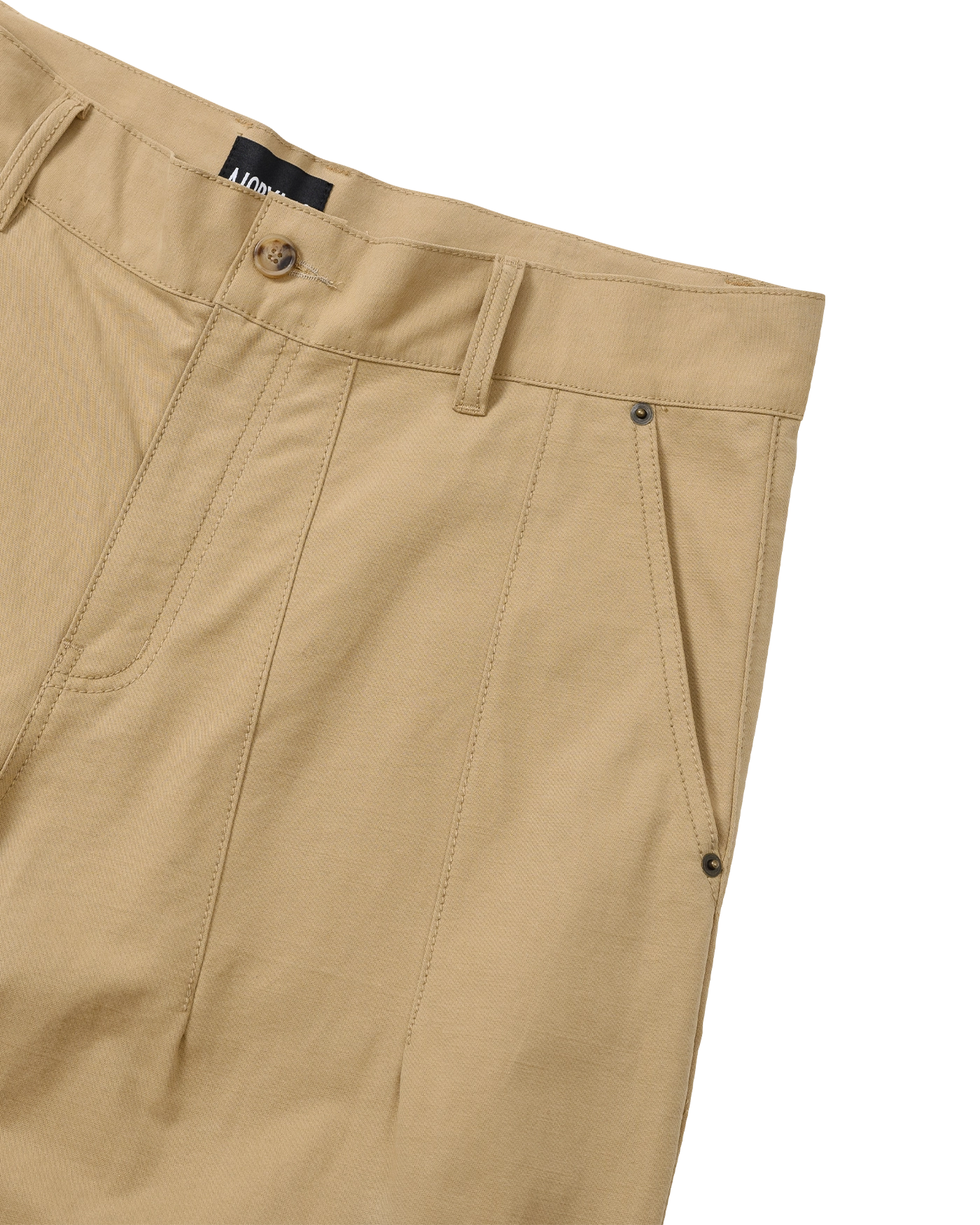 아조바이아조 애시메트릭 코튼 팬츠 베이지 AJ244PT004BE | 카시