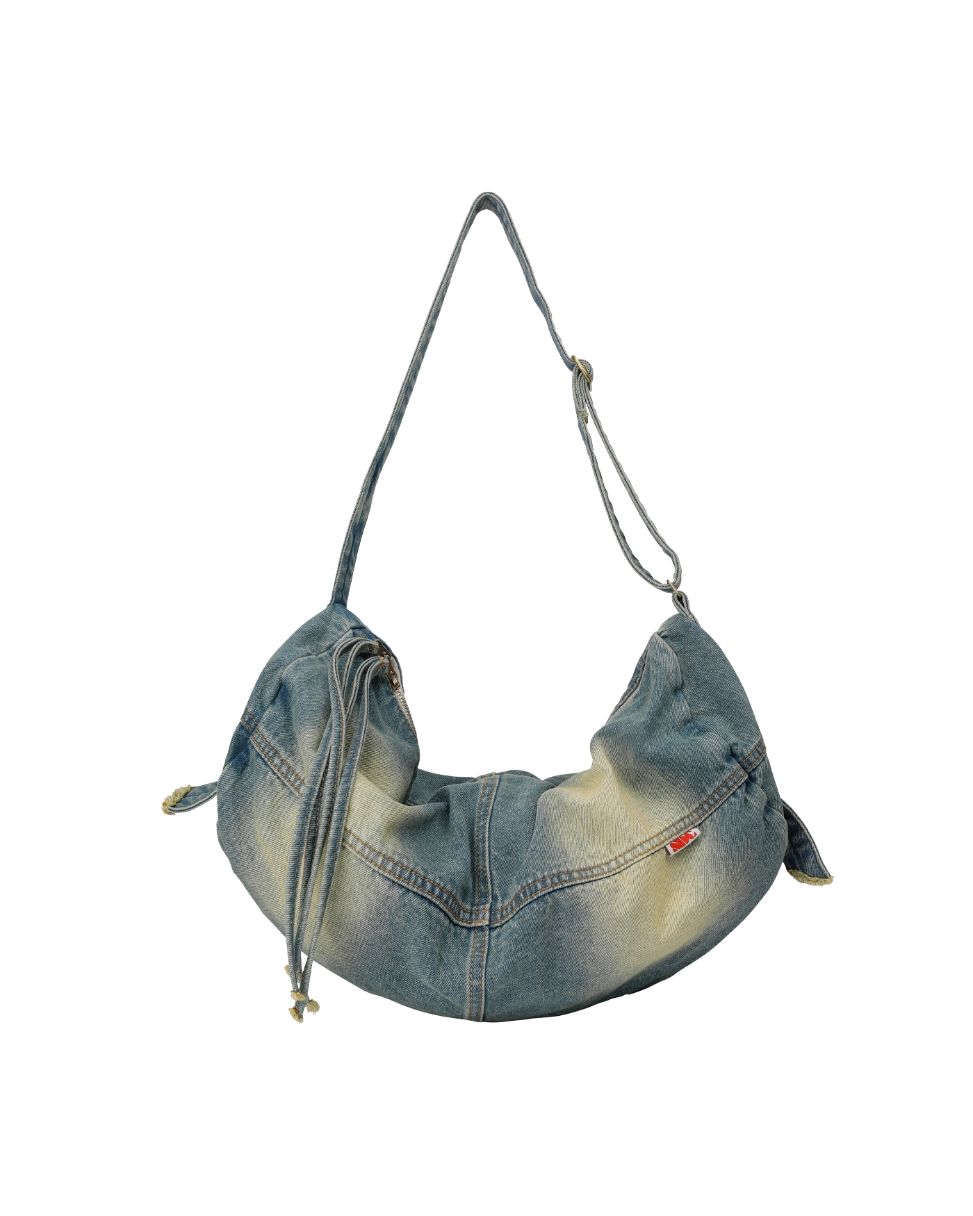 【SCULPTOR】Vintage Brushed Denim Duffel Bag Mid Blue Vintage Brushed Denim Duffel Bag Mid Blue – Sculptor