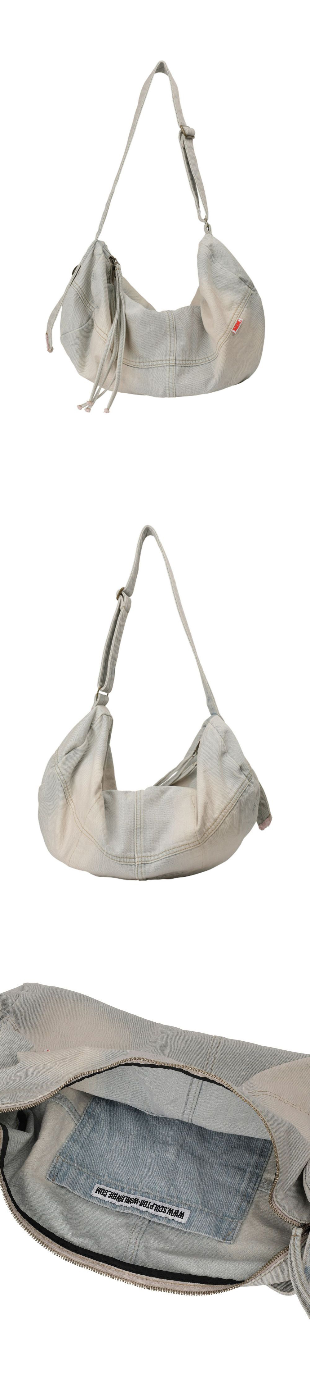 SCULPTOR Vintage Brushed Denim Duffel Bag