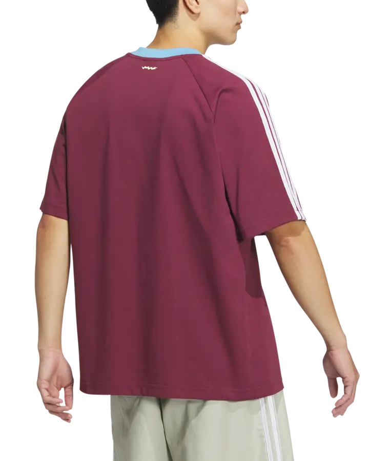 Tシャツ・カットソー adidas adidas x YESEYESEE T-Shirt Burgundy JN5821 YESEYESEE X ADIDAS BS TEAM TEE