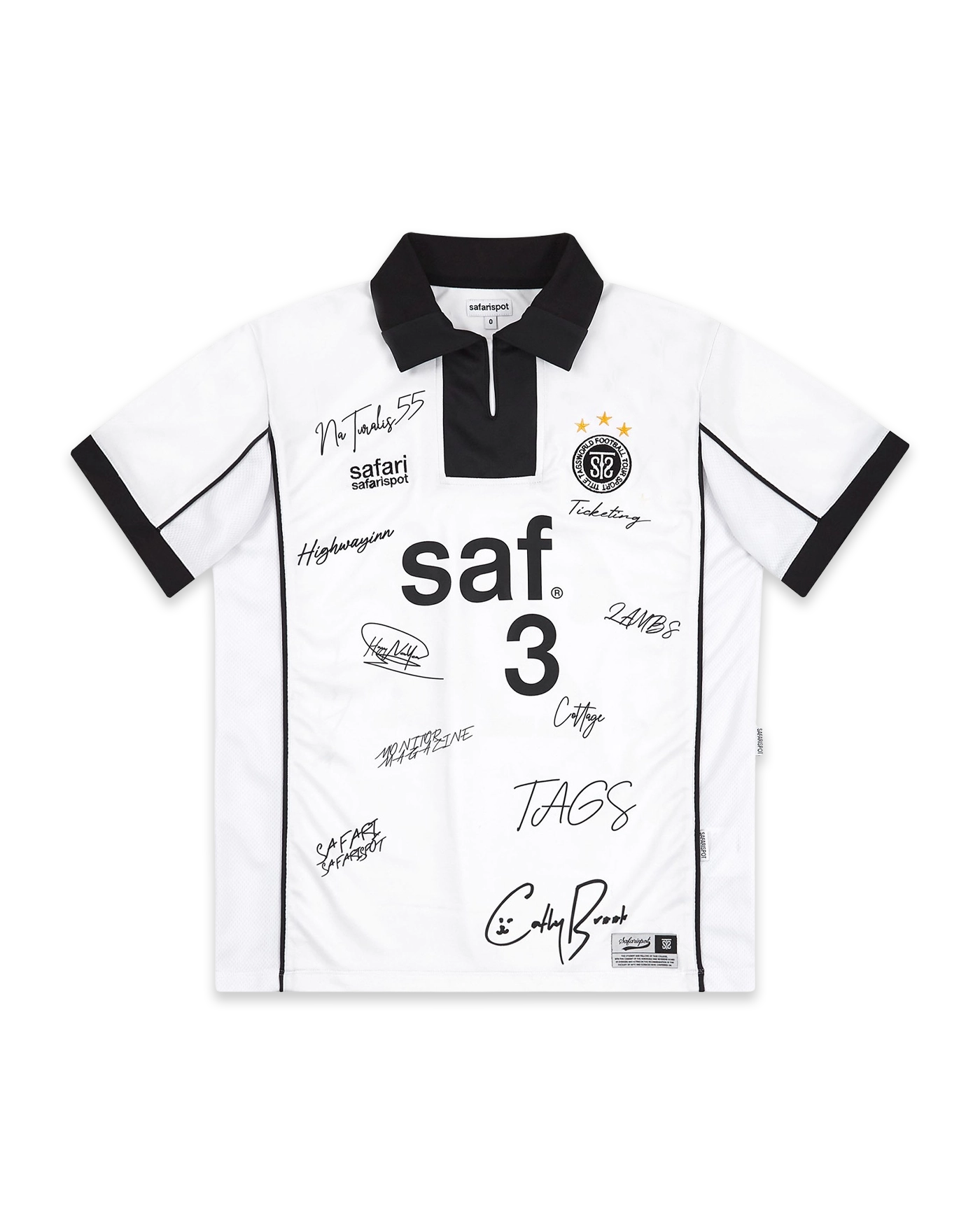 SAFARISPOT ROUX BASE UNIFORM FC JERSEY WHITE