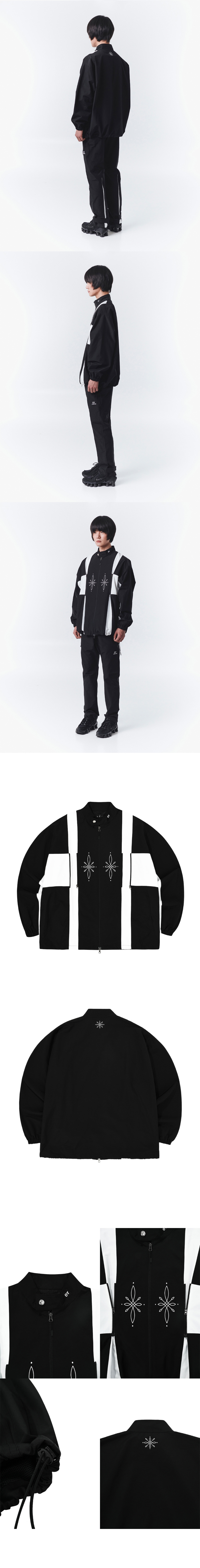 OY TRIBAL LOGO DOUBLE ZIPPER TRACK JACKET