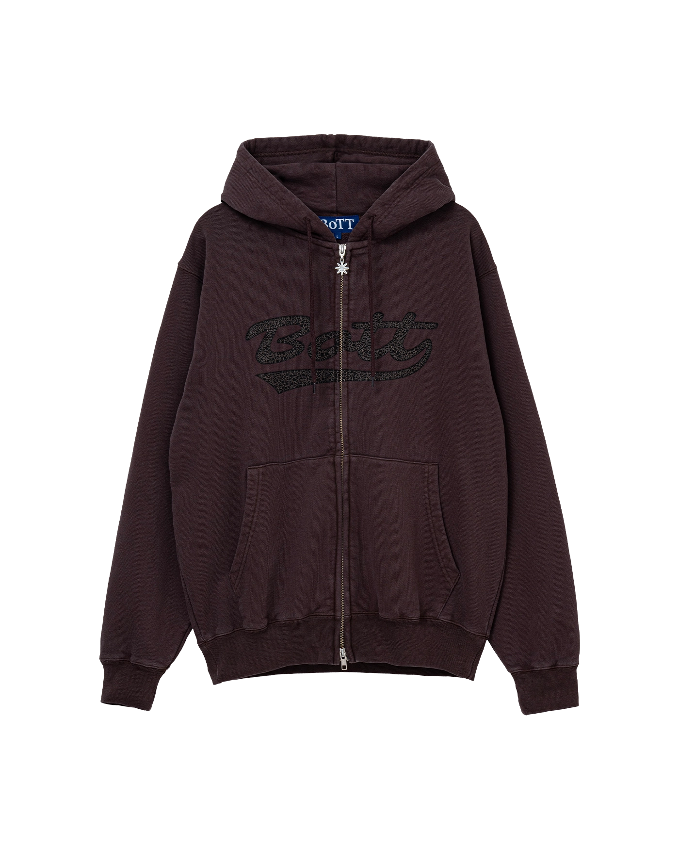 トップス BoTT Script Logo Zip Hoodie (2023AW) BoTT / WASHED SCRIPT LOGO ZIP HOODIE / WASHED B