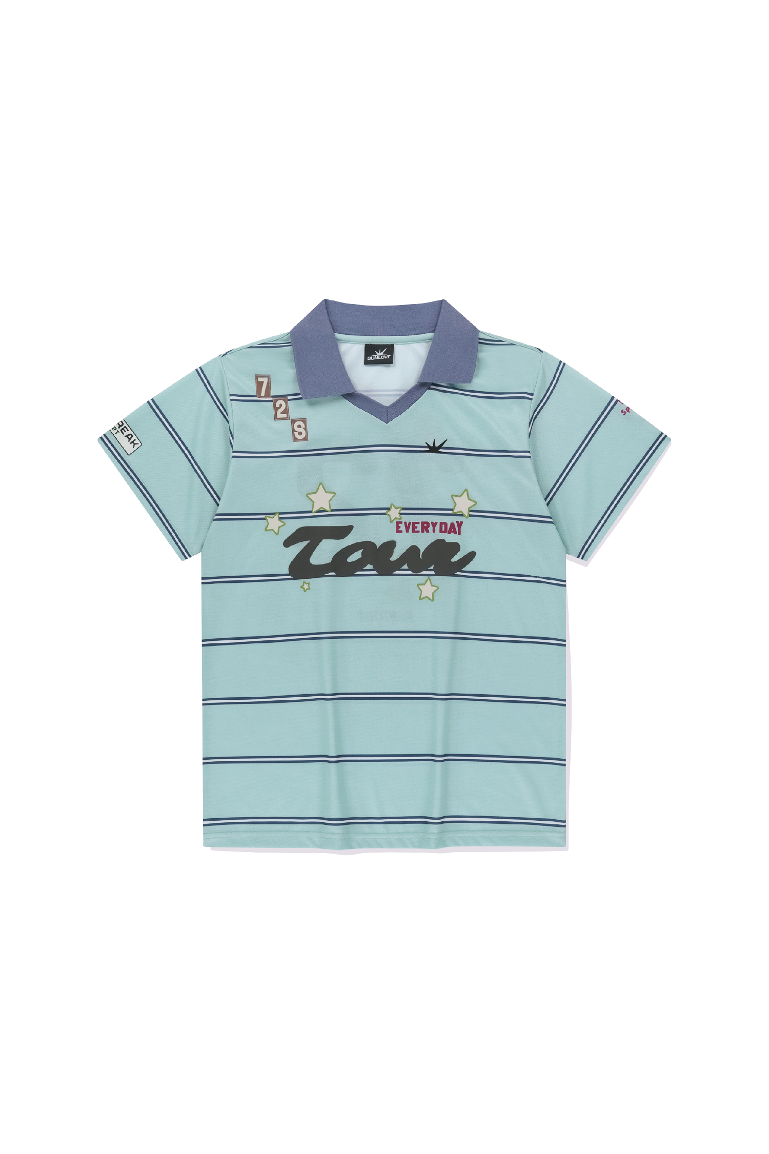 Tシャツ・カットソー [SUN LOVE] Striped Tour Golf Jersey : 3color SUNLOVE Striped Tour Golf Jersey