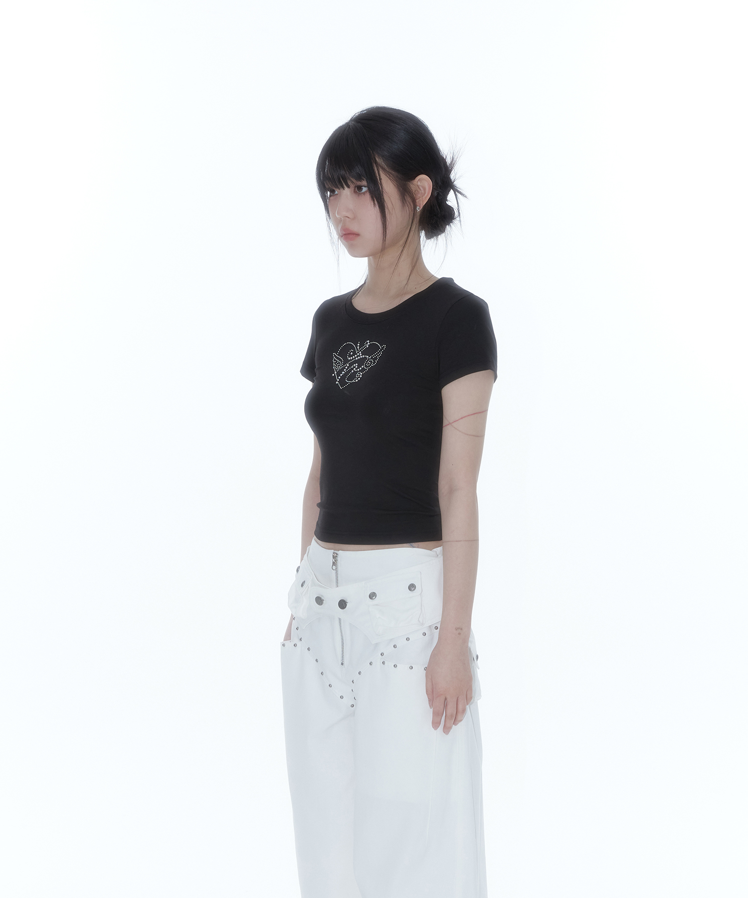 KASHIKO Flower Heart Baby Tee