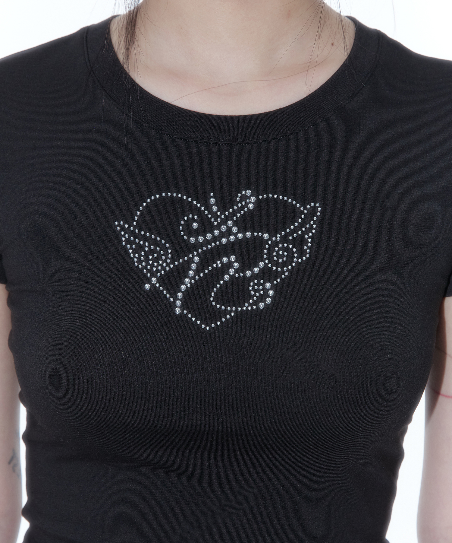 KASHIKO Flower Heart Baby Tee
