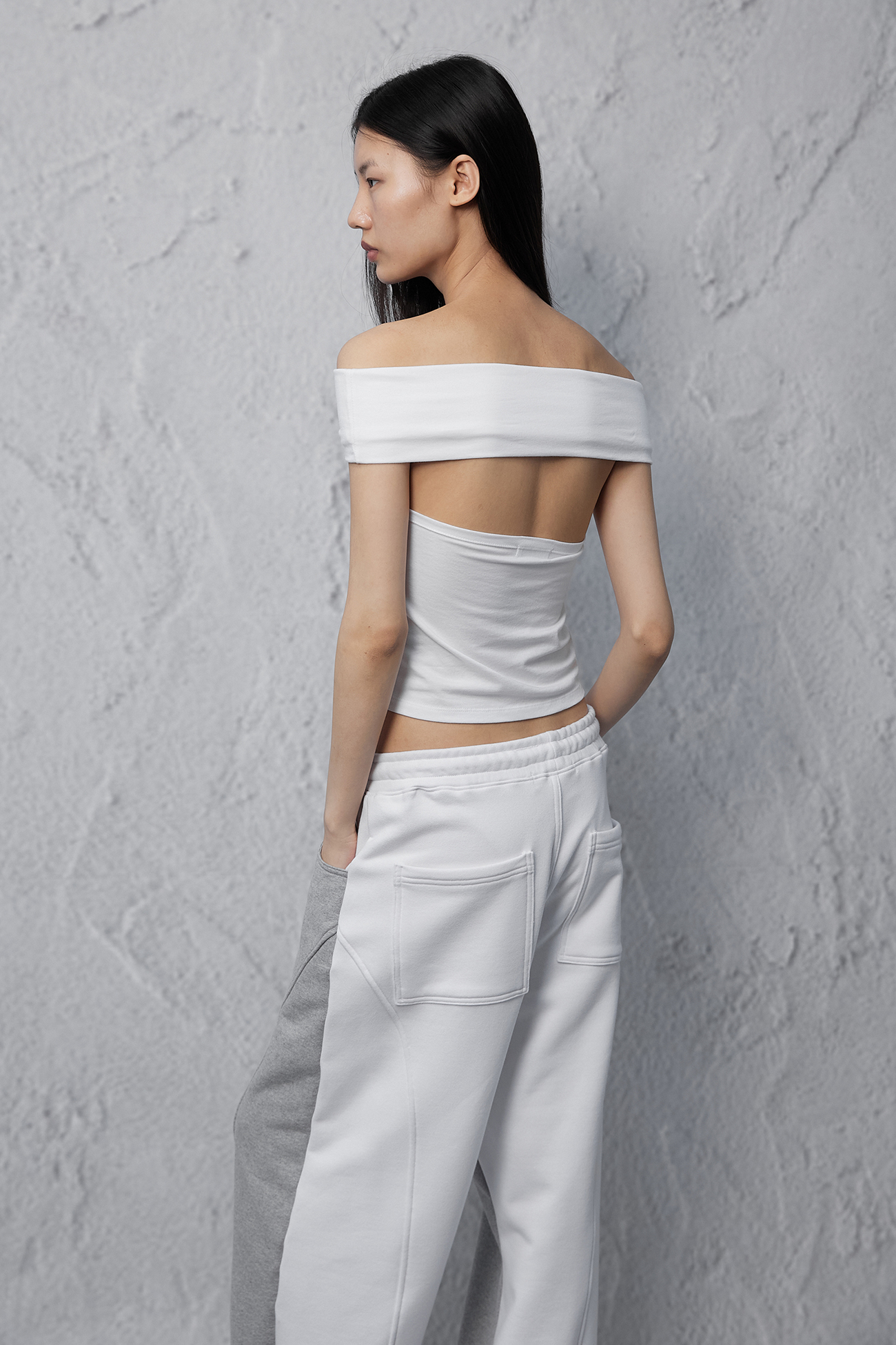 ★CERRIC★ REVERSE BANDING PANTS REVERSE BANDING PANTS / LIGHT GRAY - CERRIC