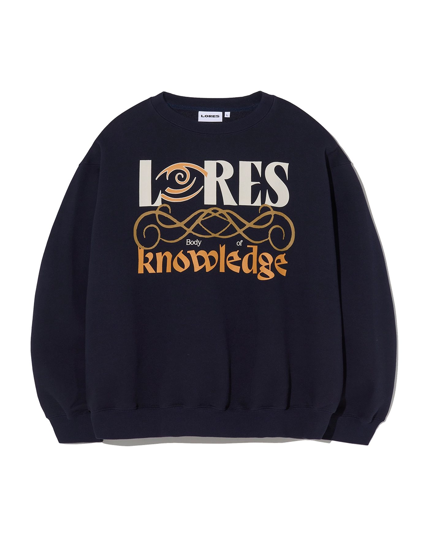 ★LORES★ Bulge Logo Sweatshirts Black MUSINSA公式 | LORES Bulge Logo Sweatshirts - Black