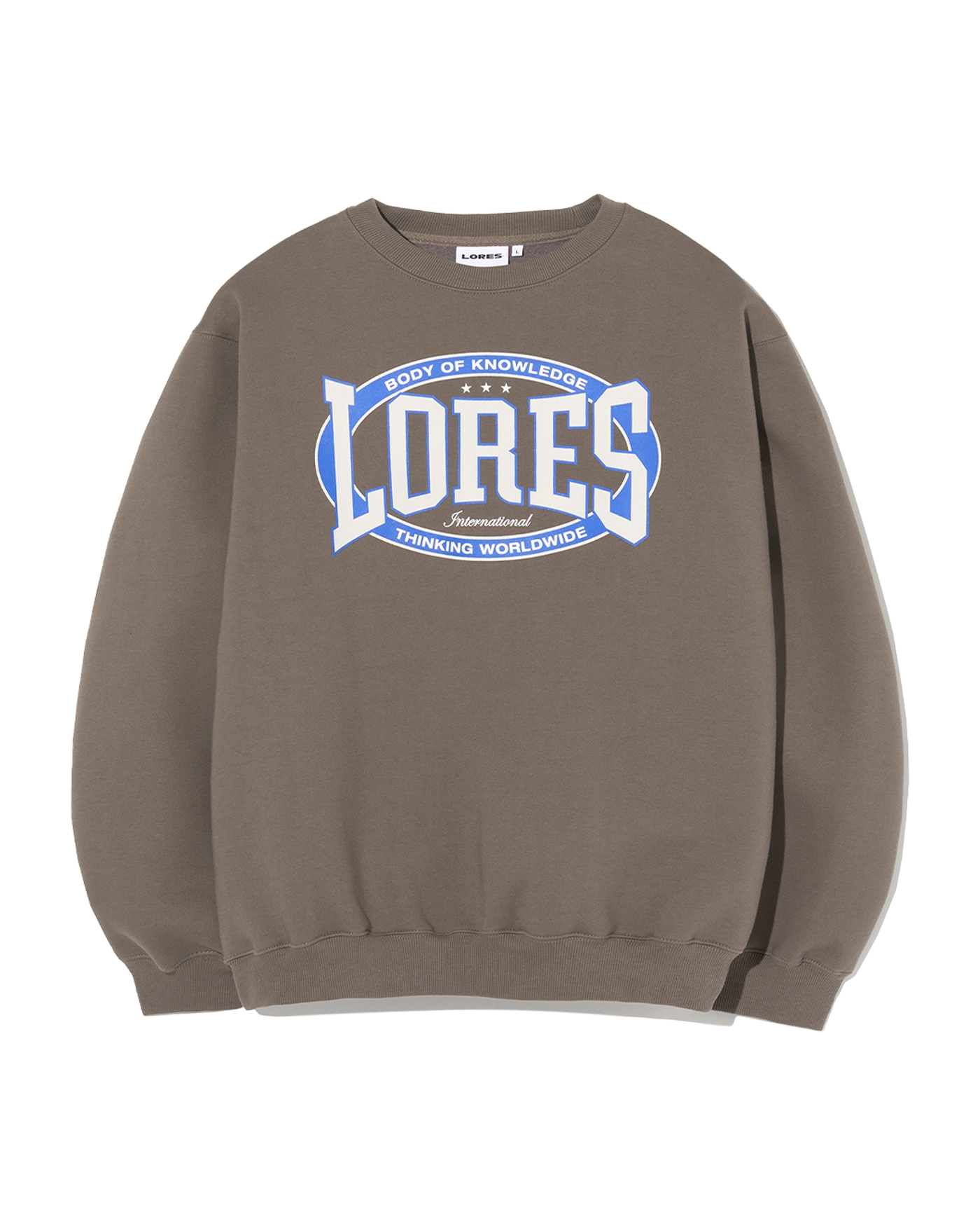 ★LORES★ Bulge Logo Sweatshirts Black LORES Bulge Logo Sweatshirts - Black | International Store