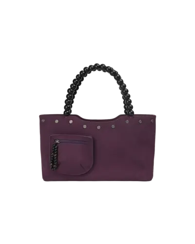 ★SCULPTOR★ Zen Wood Beads Bag Deep Purple SC24A506PU SCULPTOR Zen Wood Beads Bag