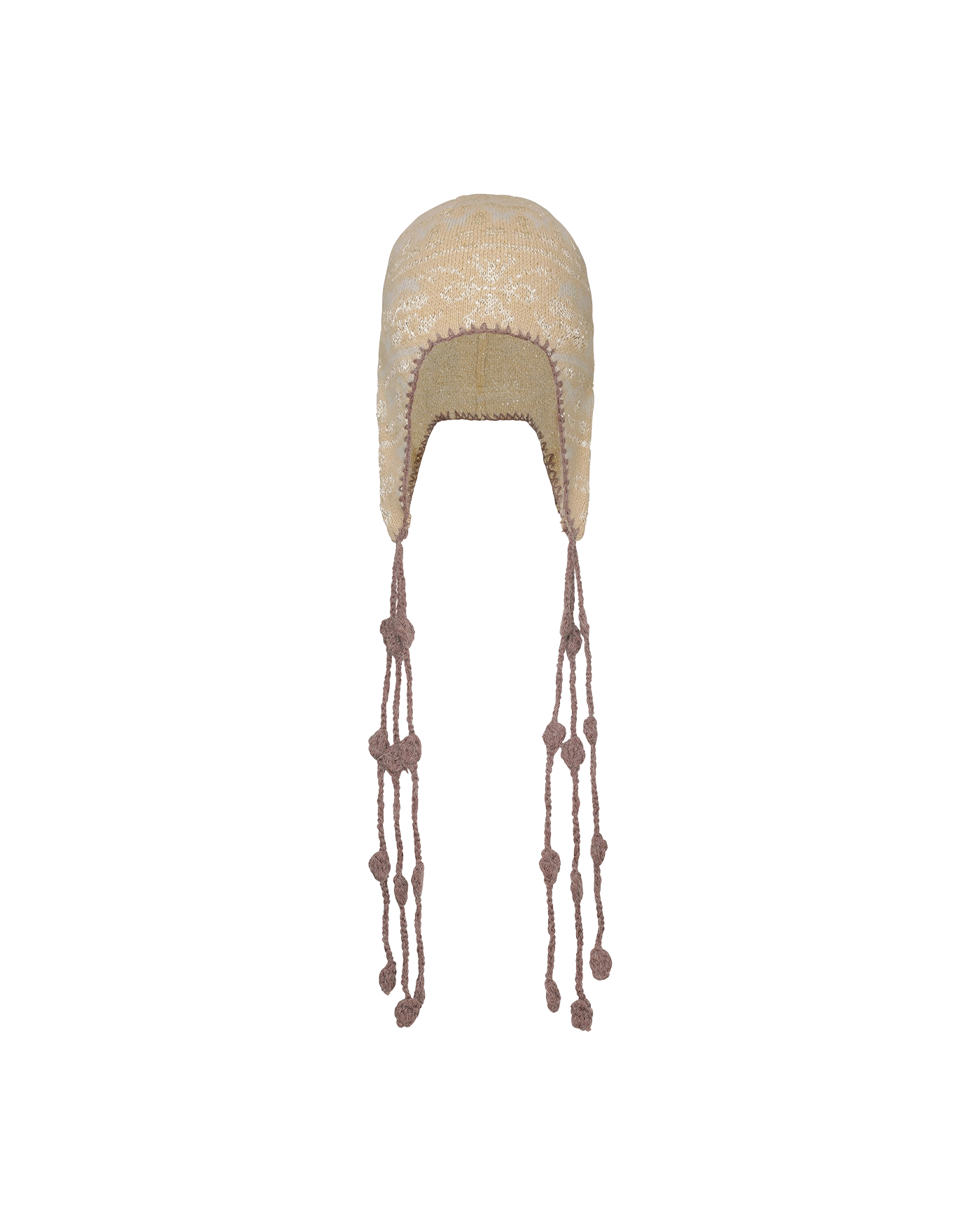 帽子 sculptor Sequin Nordic Earflap Beanie SCULPTOR Sequin Nordic Earflap Beanie