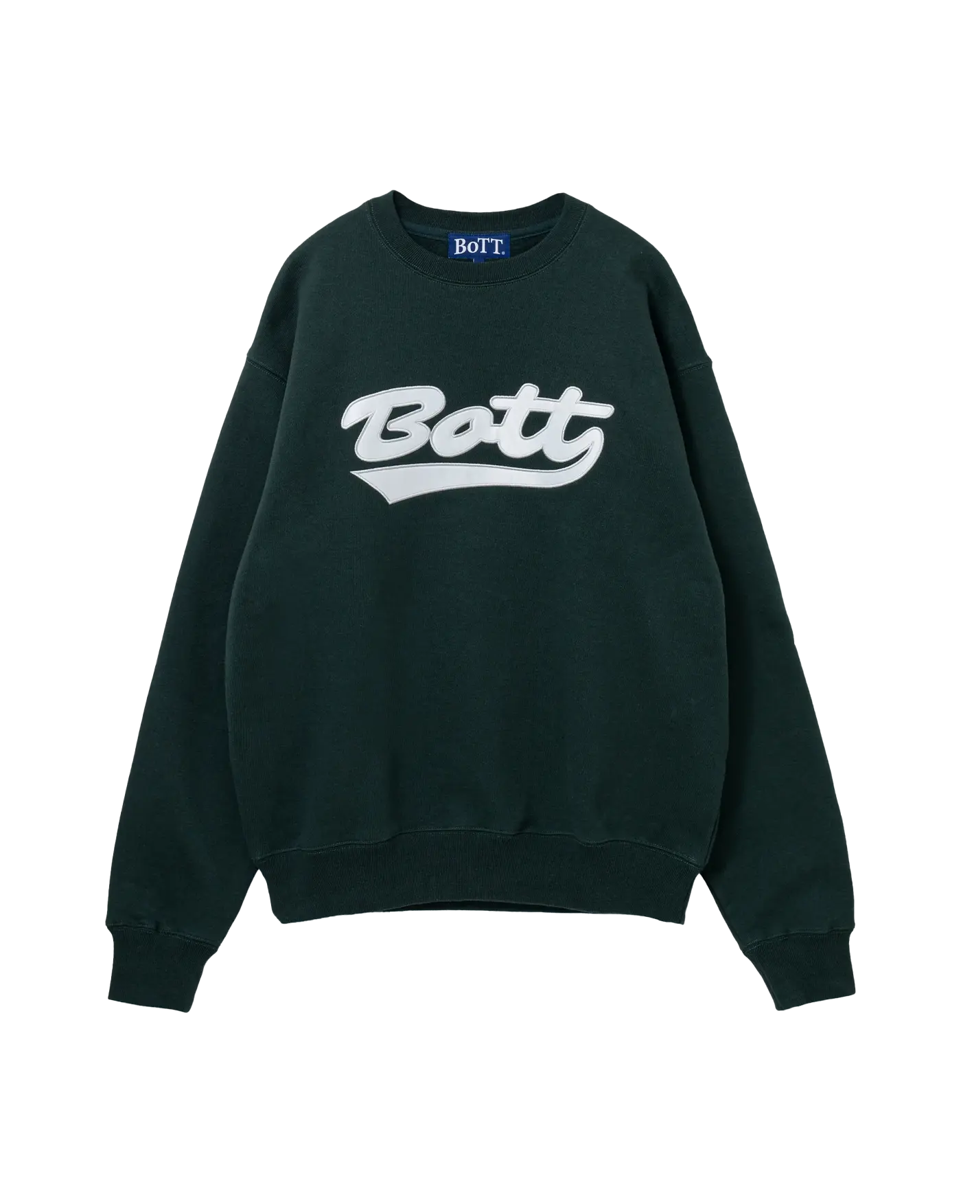 보트 스크립트 로고 크루넥 그린 BOTTFW24-7 | 카시나 KASINA