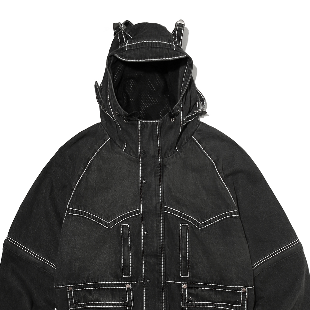 パーカー・フーディ True Religion X Fetch Denim Separate Parka Black fetch® online store