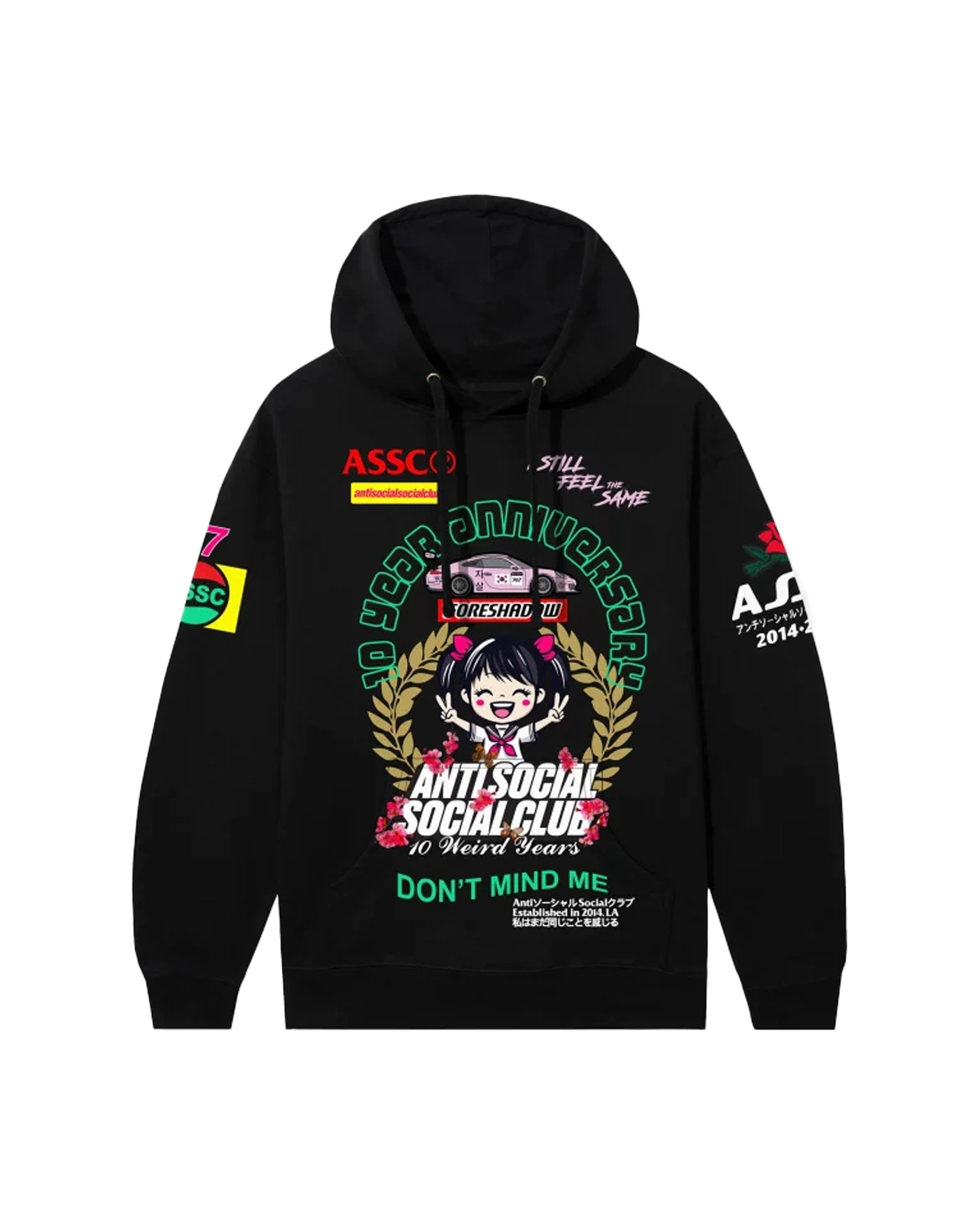 안티 소셜 소셜 클럽 위어드 이어스 후디 블랙 ASSCPUHD02 카시나 KASINA