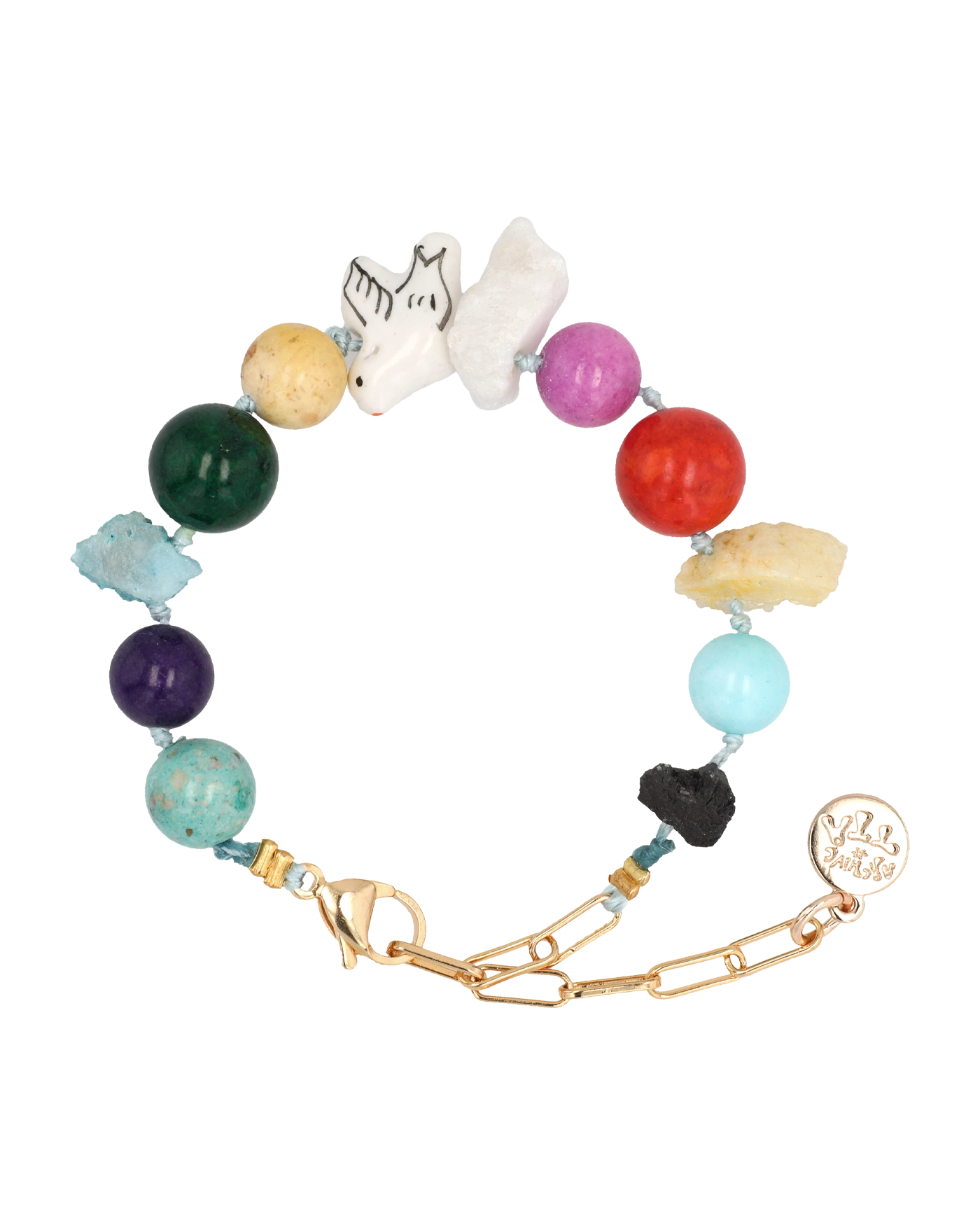 ★tow tow archive★ Gem Pipi Bracelet Ivory TBH22ABTB006 토우토우 아카이브 페이즐리 심볼 팔찌 아이보리 | TOWTOW