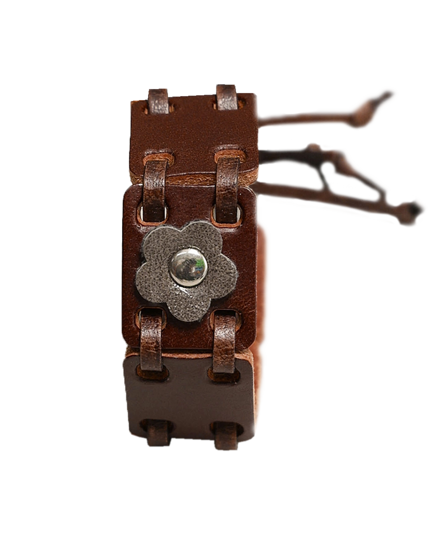 토우토우 아카이브 피버퓨 레더 비즈 팔찌 브라운